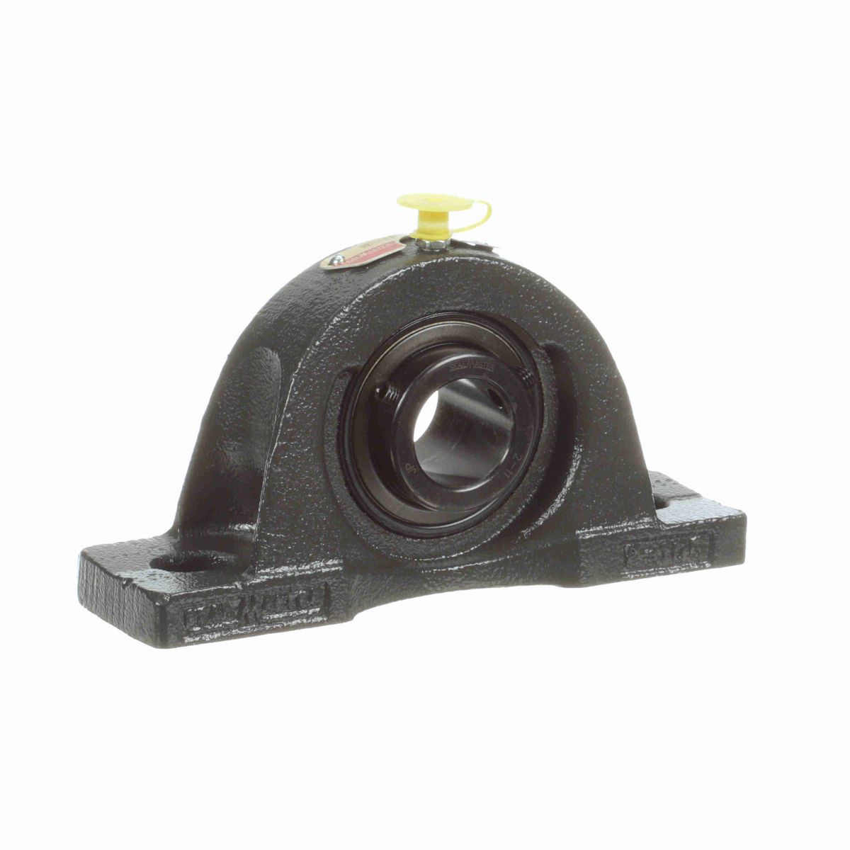 Sealmaster Mounted Cast Iron Two Bolt Pillow Block Ball Bearing - 52100 Bearing Steel, Black Oxided - Setscrew Lock - NP-17