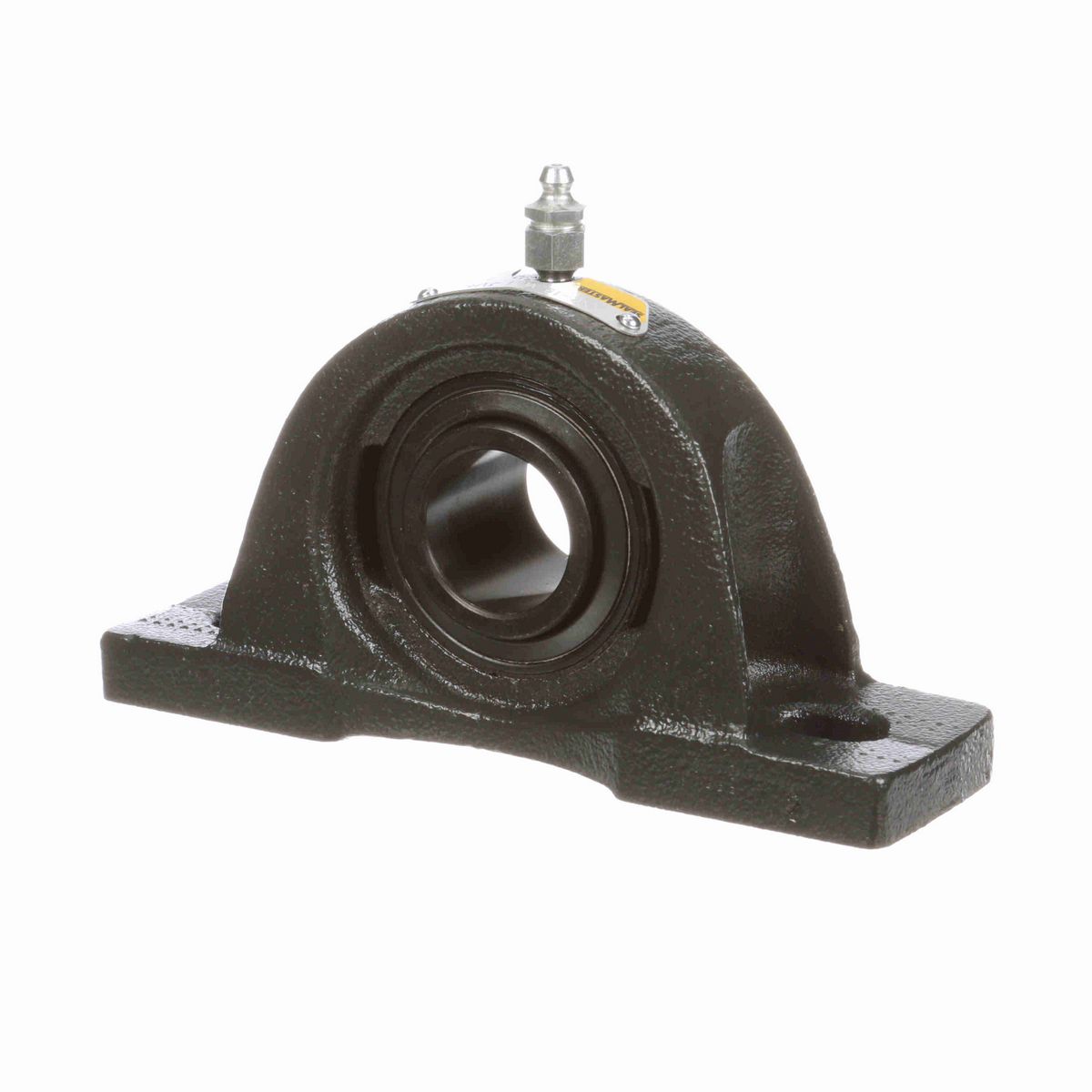 Sealmaster Mounted Cast Iron Two Bolt Pillow Block Ball Bearing - 52100 Bearing Steel, Black Oxided - Setscrew Lock - High Temperature - NP-19 VL