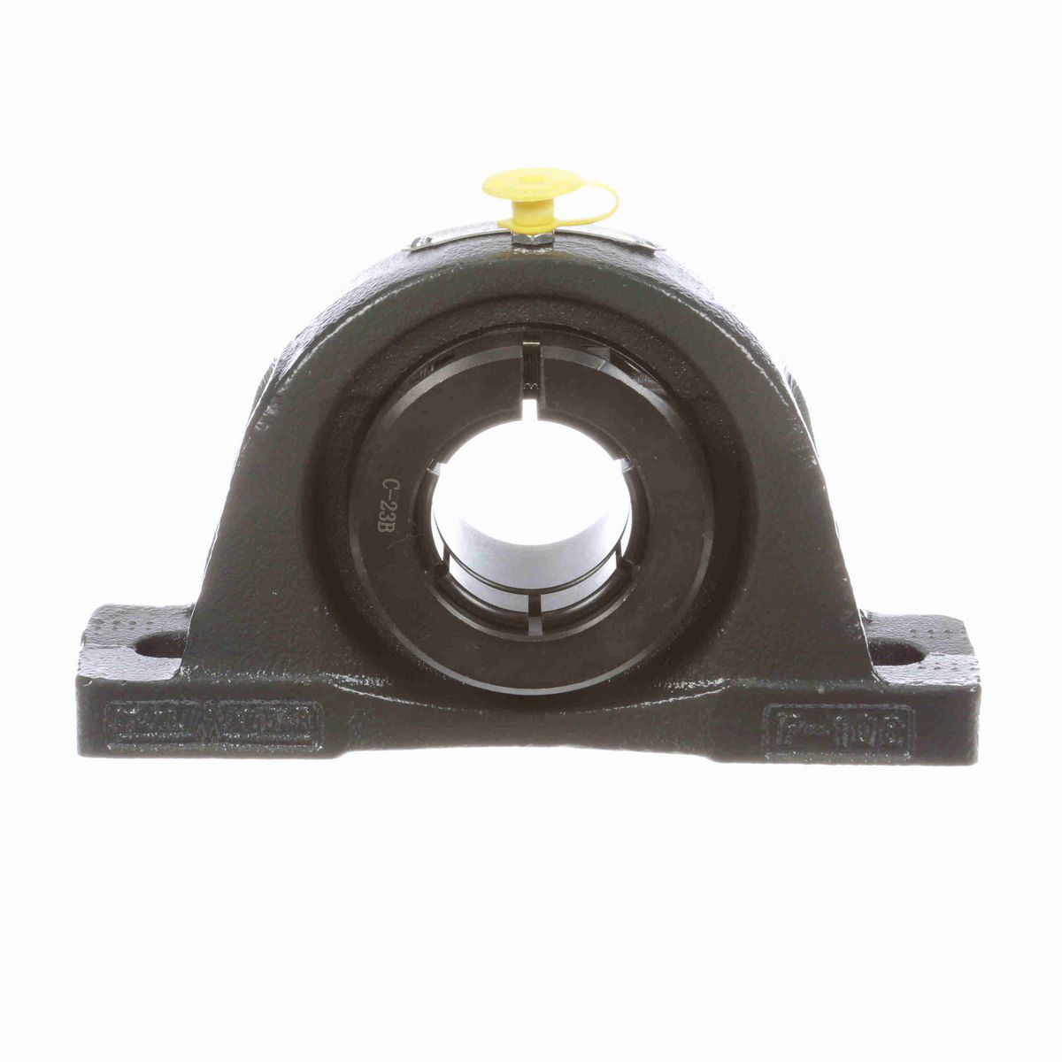 Sealmaster Mounted Cast Iron Two Bolt Pillow Block Ball Bearing - 52100 Bearing Steel, Black Oxided - Concentric Lock - Air Handling Housing Fit, Noise Tested - NP-23T CXU