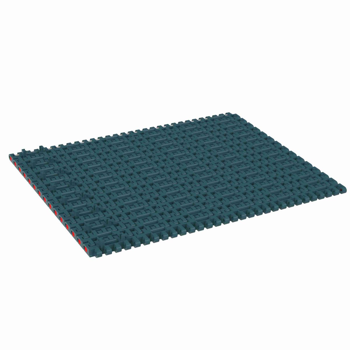 Rexnord 1005FT Straight Running Solid Top, Material: Green Low Friction Acetal, Width: 85mm, Pitch: 1in - 877.01.10