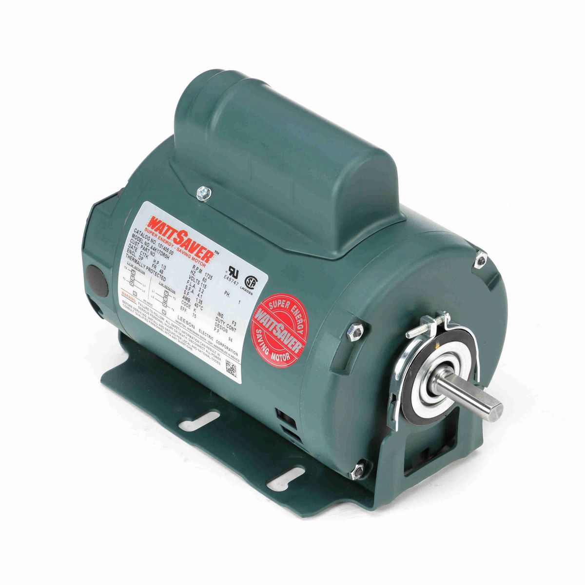 LEESON Fan and Blower Motor, 0.33 HP, 1 Ph, 60 Hz, 115 V, 1800 RPM, 48 Frame, DP - 101405.00