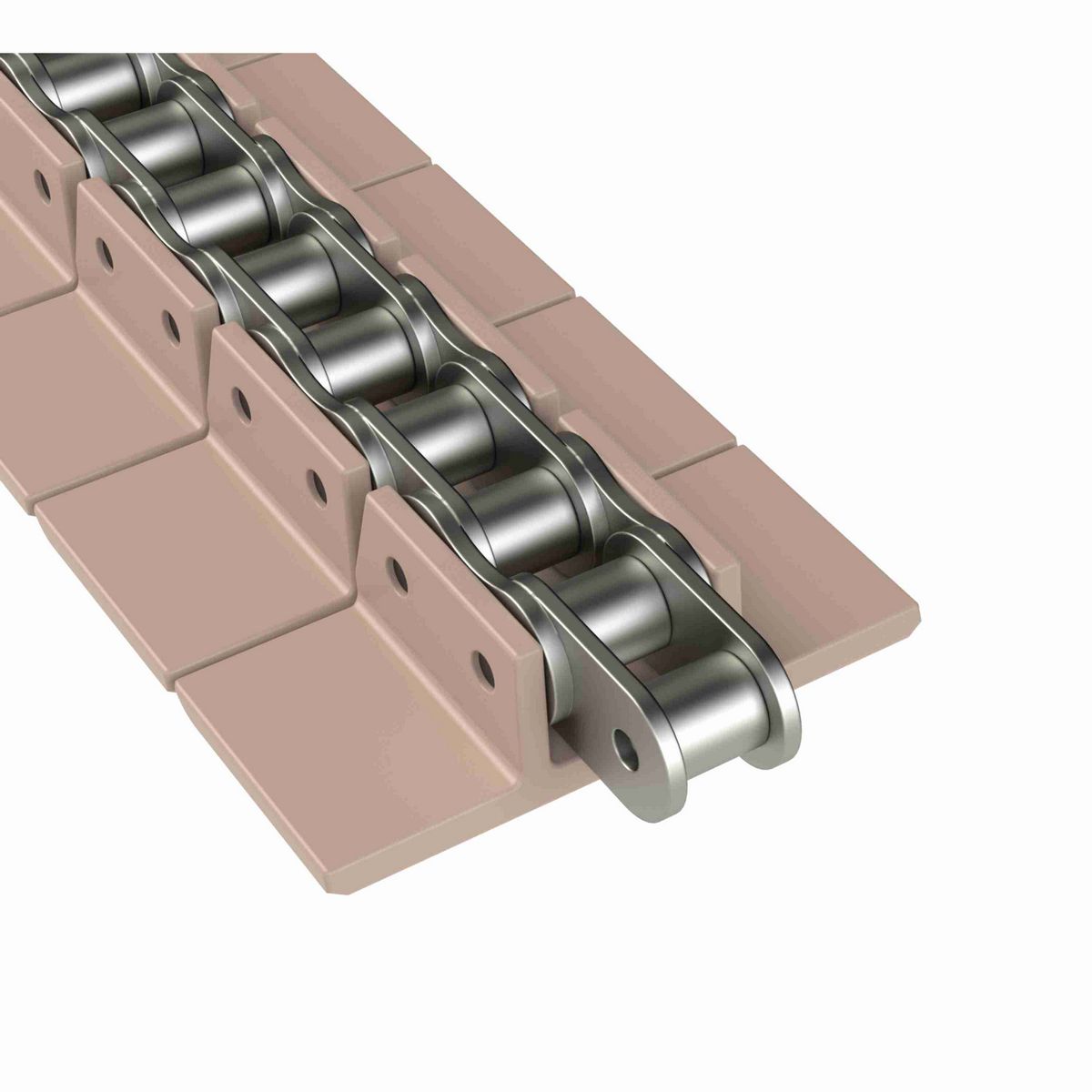 Rexnord 963 Straight Running Solid Top, Material: Tan Low Friction, Width: 3.25in, Pitch: 1.5in - LF963SSK325