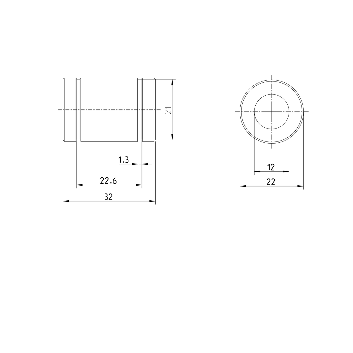 Стандартная линейная втулка Bosch Rexroth KBM-12-DD-NR & [R060201230]
