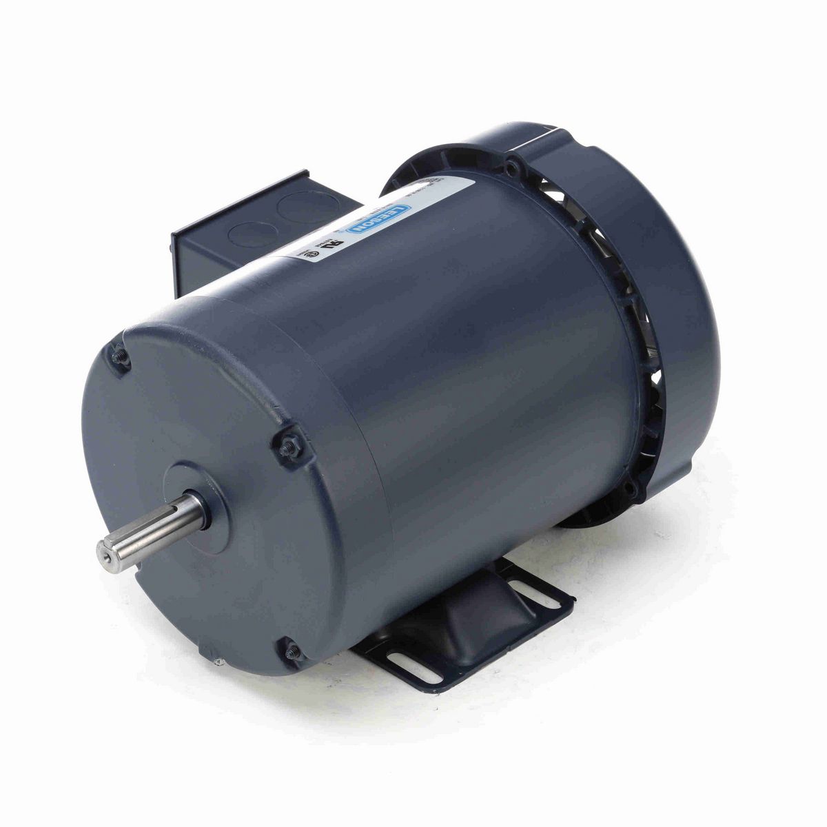 LEESON General Purpose Motor, 0.50 HP, 3 Ph, 60 Hz, 230/460 V, 900 RPM, 56 Frame, TEFC - 114618.00