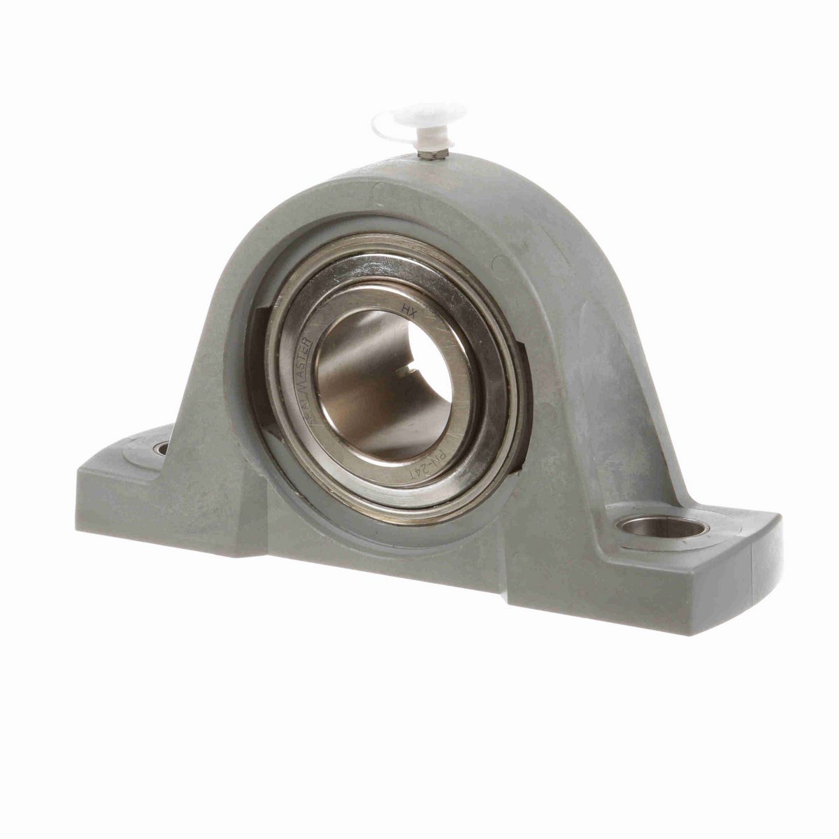 Sealmaster Mounted Composite Two Bolt Pillow Block Ball Bearing - 52100 Bearing Steel, Phosphorus Nickel Coated - Concentric Lock - Corrosion Resistant - CRPC-PN24T