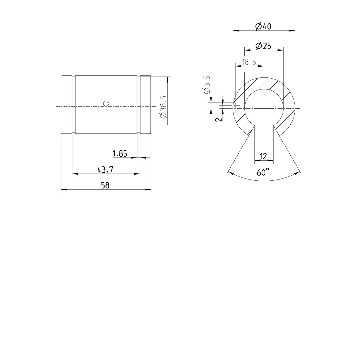 Суперлинейная втулка Bosch Rexroth KBSH-O-25-DD [R073122540]