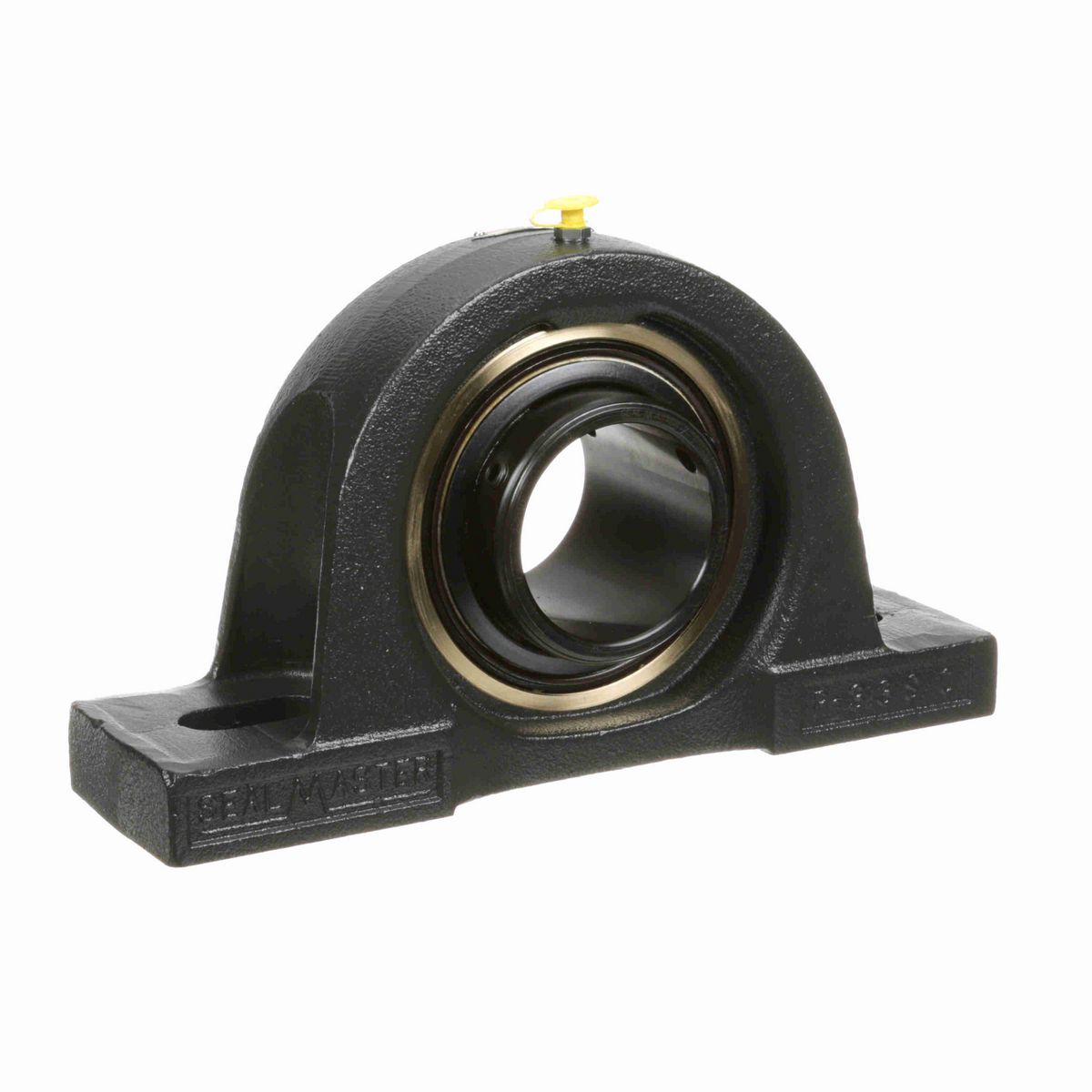 Sealmaster Mounted Cast Iron Two Bolt Pillow Block Ball Bearing - 52100 Bearing Steel, Black Oxided - Double Setscrew Lock - EMPD-47