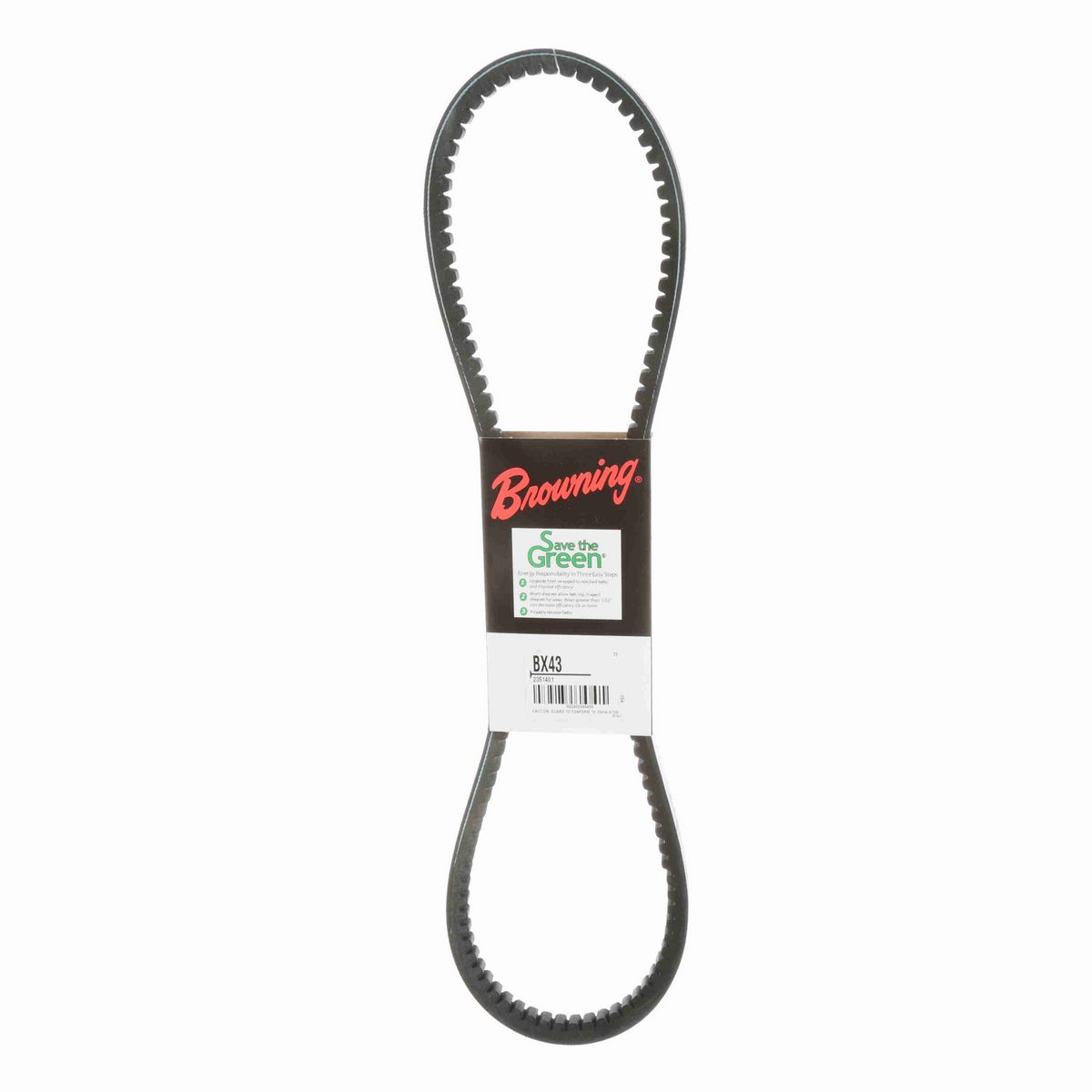 Browning EPDM Notched Belt 98% Efficient - BX43