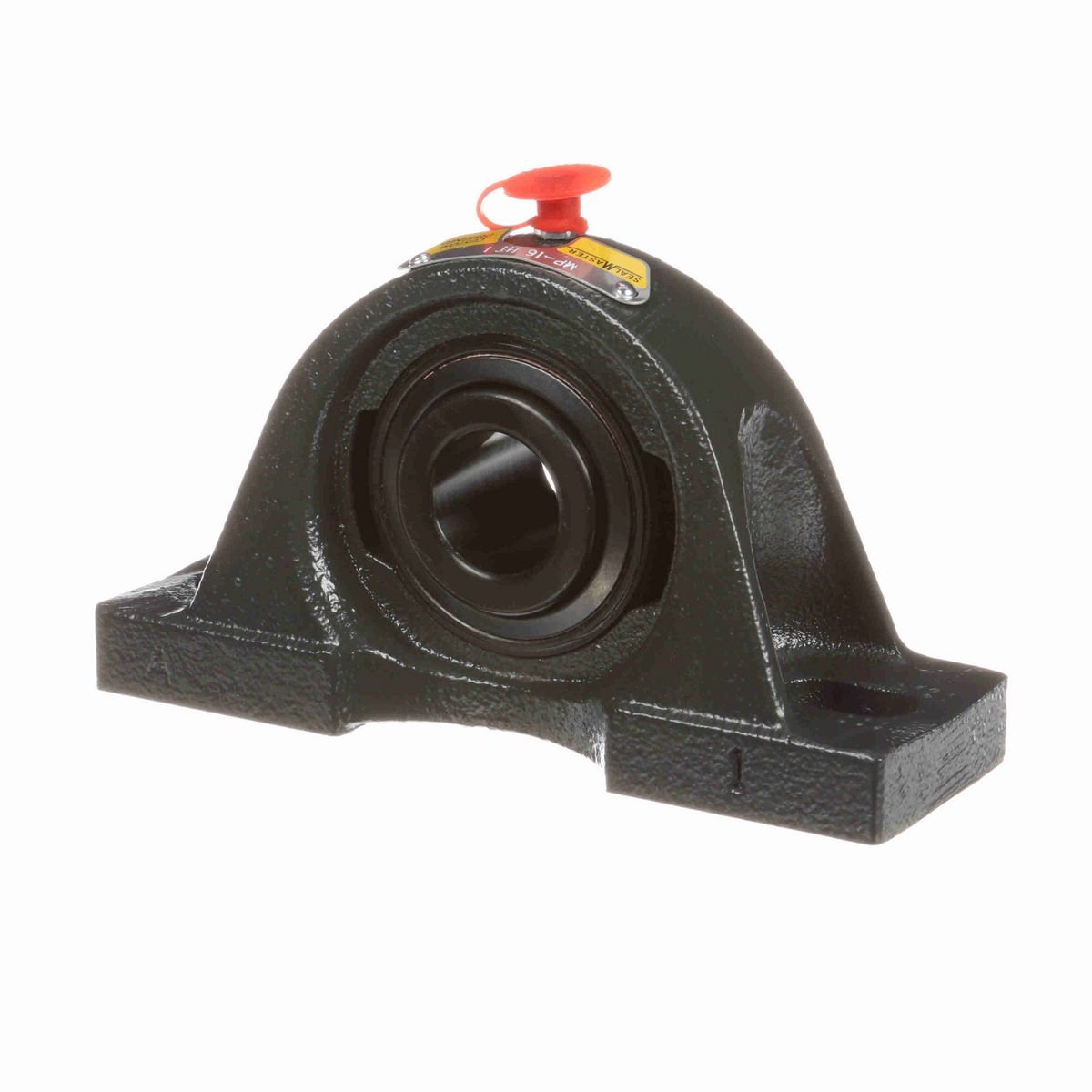 Sealmaster Mounted Cast Iron Two Bolt Pillow Block Ball Bearing - 52100 Bearing Steel, Black Oxided - Setscrew Lock - High Temperature - MP-16 HT