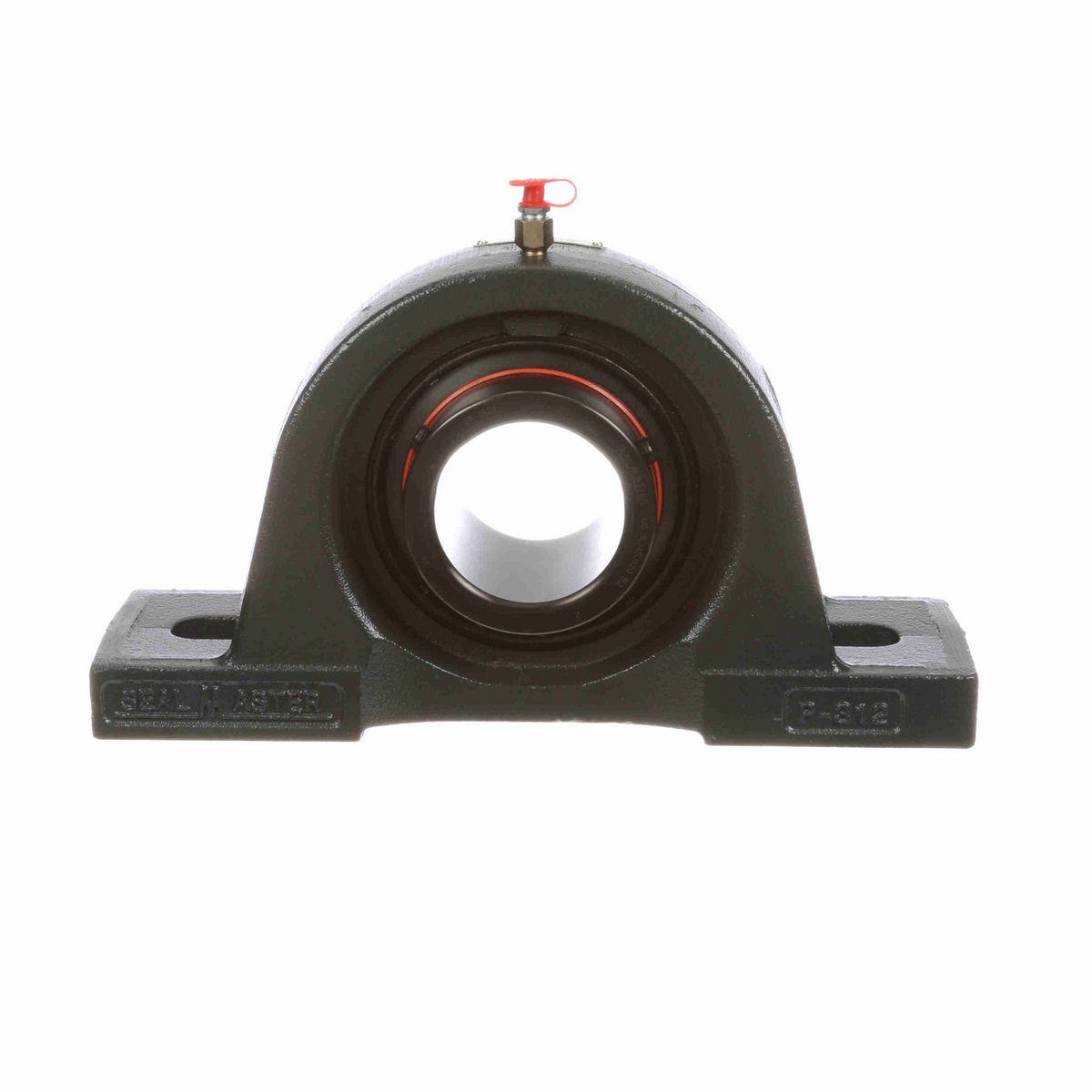Sealmaster Mounted Cast Iron Two Bolt Pillow Block Ball Bearing - 52100 Bearing Steel, Black Oxided - Lock - S-3080-M43