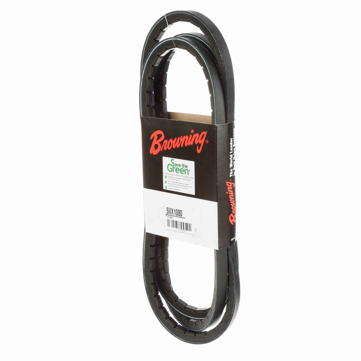 Browning EPDM Notched Belt 98% Efficient - 5VX1080