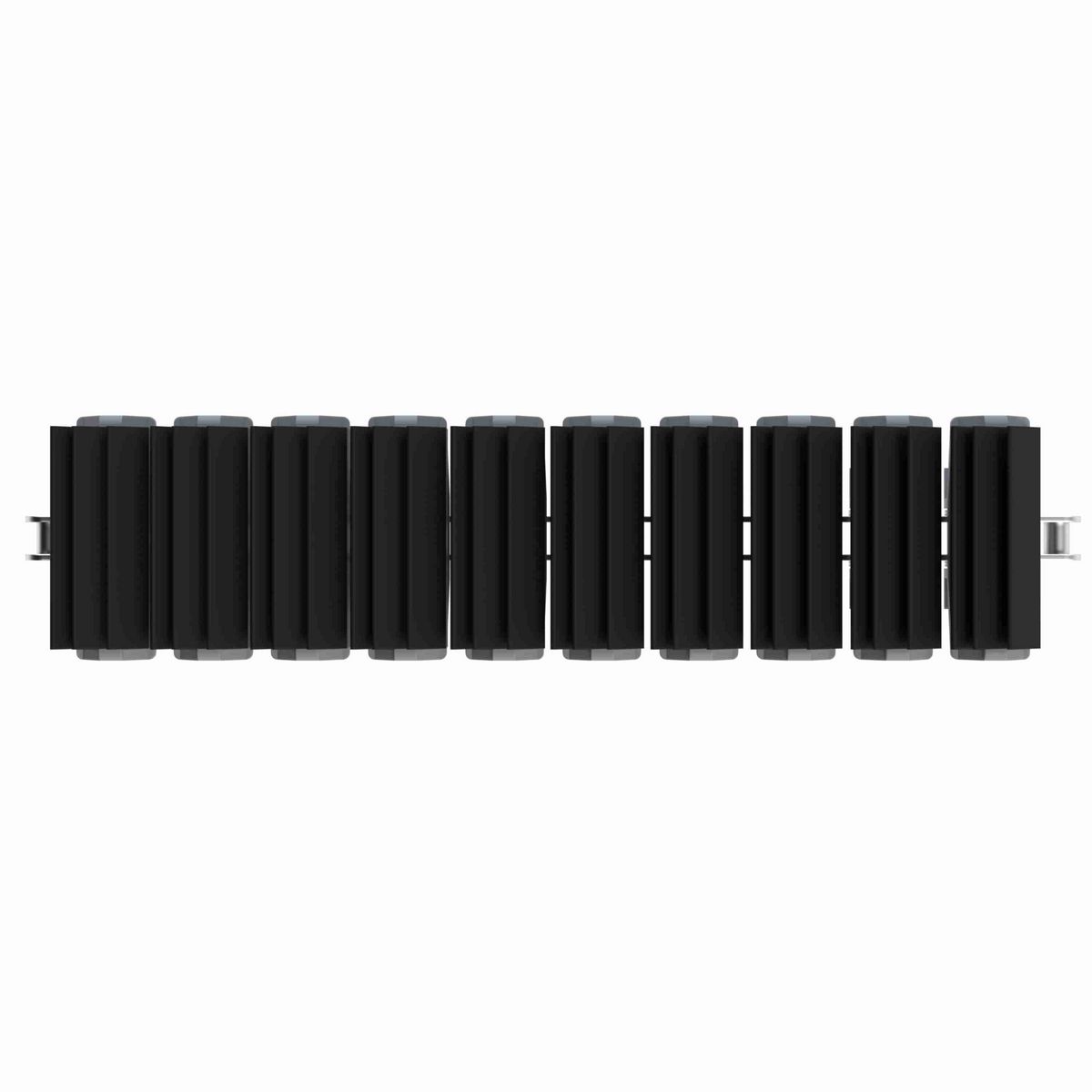 Rexnord 1873TAB SideGrip™ Side-flexing, Material: Silver Platinum Series, Width: 3.75in, Pitch: 1.5in - 81430551