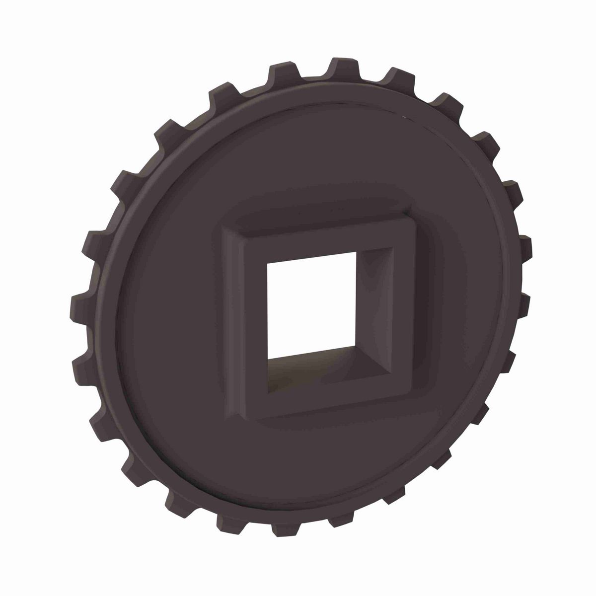 Rexnord 5930 Series Solid One Piece Molded Acetal Sprocket with 24 Teeth and a 40mm Square Bore - 114-696-11