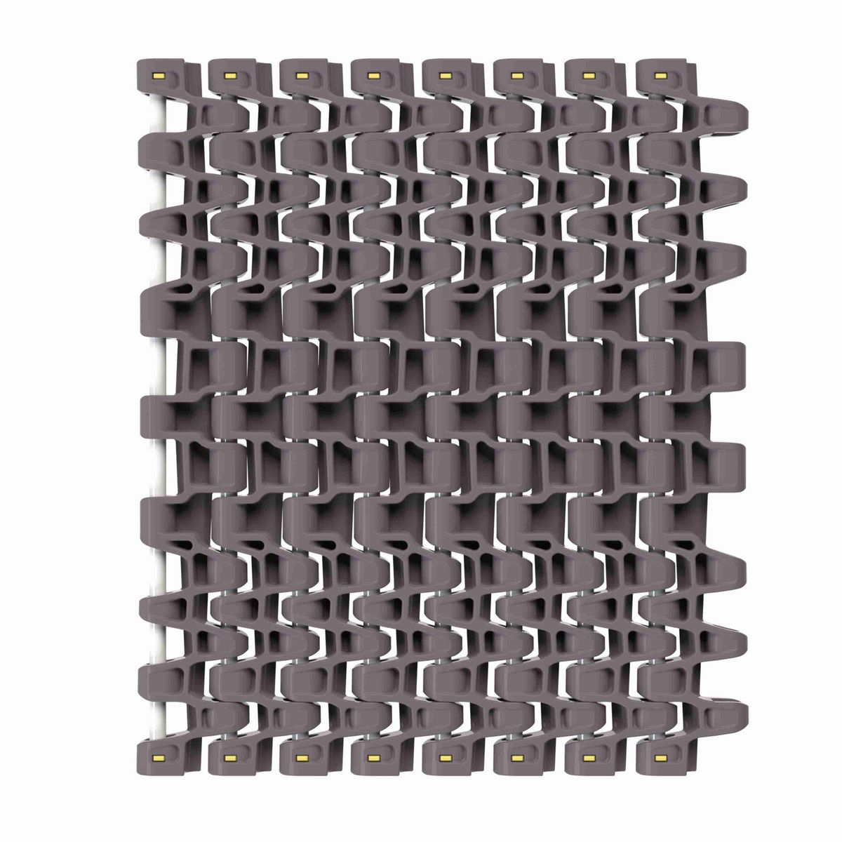 Rexnord 7966NT Side-flexing Flush Grid, Material: Brown High Performance, Width: 15in, Pitch: 1.5in - 81446231