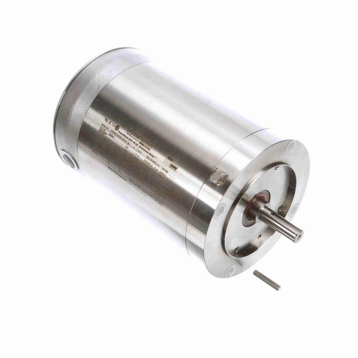 LEESON General Purpose Motor, 1 & 0.75 HP, 3 Ph, 60 & 50 Hz, 208-230/460 & 190/380 V, 3600 & 3000 RPM, 56C Frame, TENV - N482A