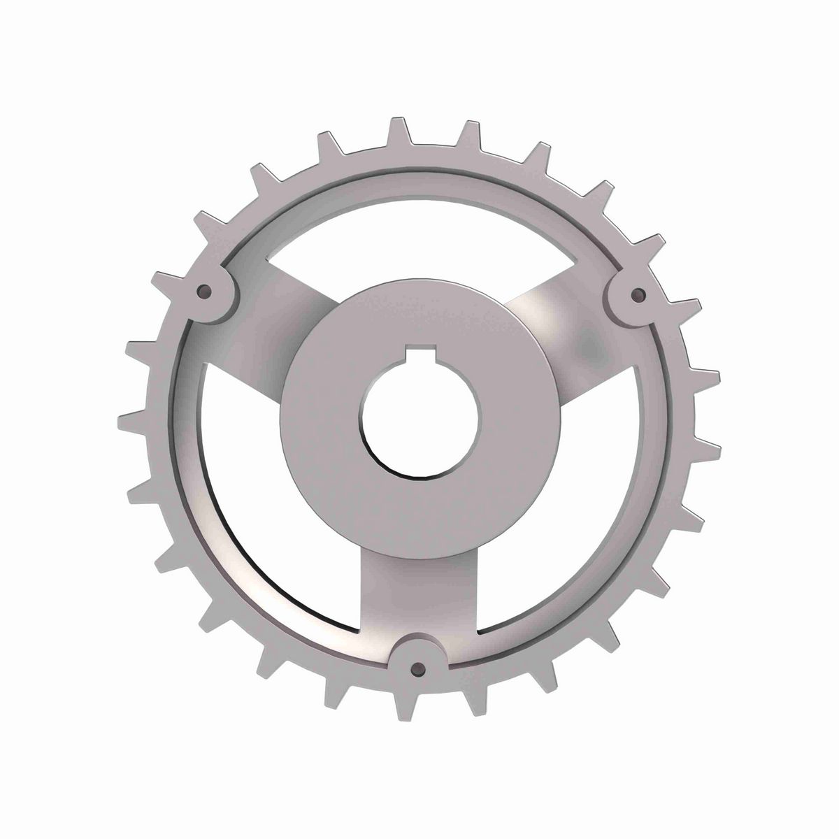 Rexnord 815 Series Solid One Piece Cast Iron Sprocket with 25 Teeth and a 1-3/8in Round Shaft-Ready Bore with Keyway & Setscrew - 401-162-77