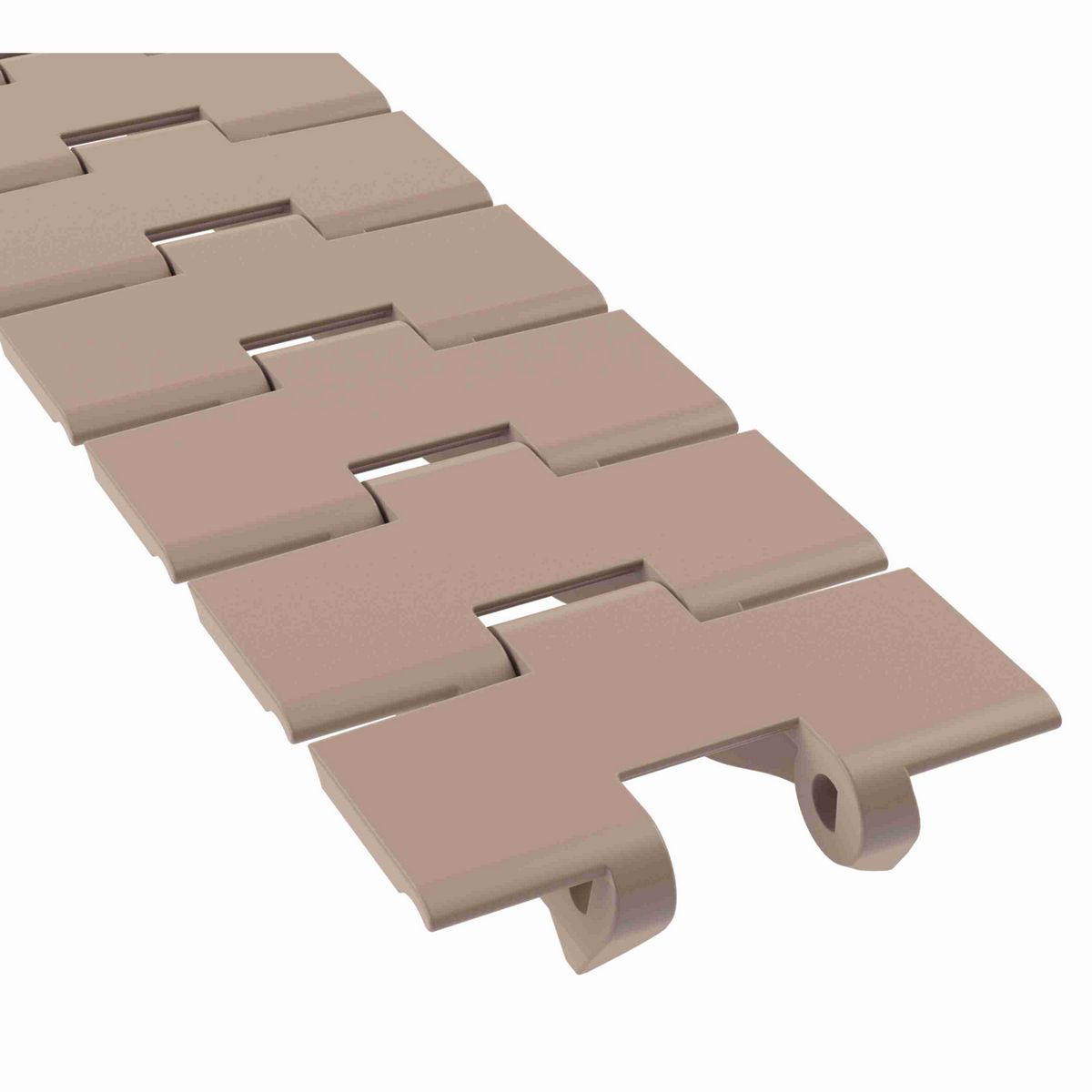 Rexnord 880B Side-flexing Solid Top, Material: Tan Low Friction, Width: 3.25in, Pitch: 1.5in - LF880K3-1/4