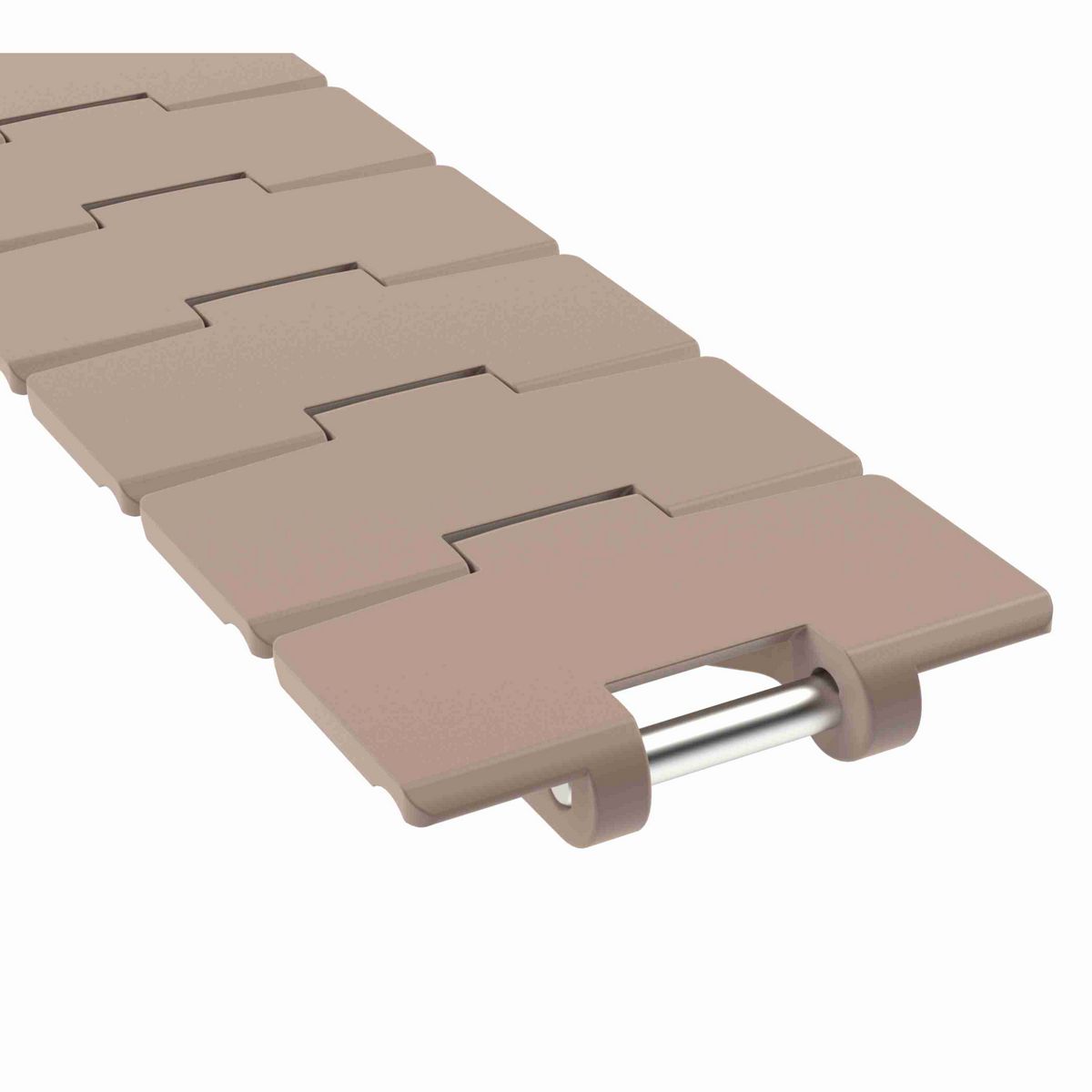 Rexnord 880M Side-flexing Solid Top, Material: Tan Low Friction, Width: 3.25in, Pitch: 1.5in - 781.10.07