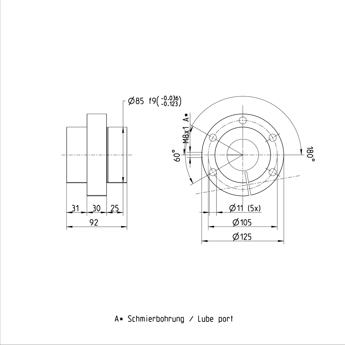 Одинарная гайка с регулируемым предварительным натягом Bosch Rexroth SEM-E-S 50X20RX6,5-3 [R151257014]