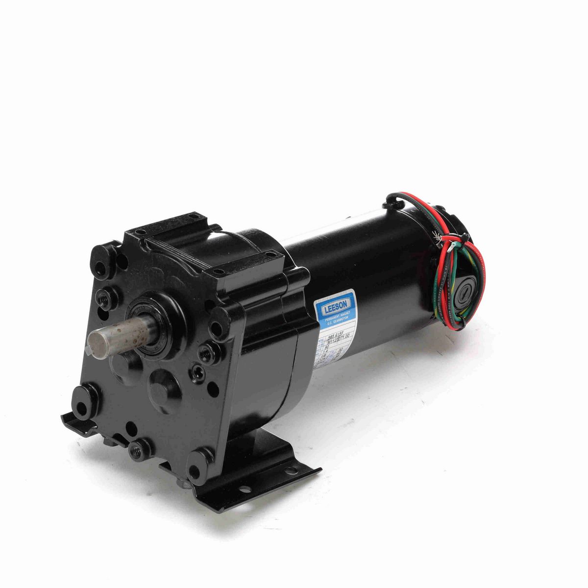 LEESON Parallel Shaft Gearmotor, 0.13 HP, 90 V, 51 RPM, 30 Frame, TENV - M1125071.00