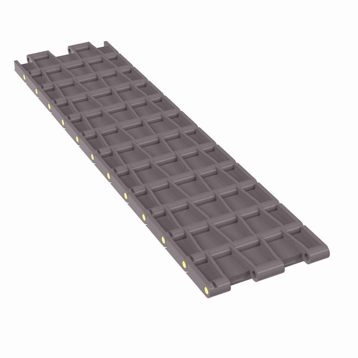 Rexnord 5705 Straight Running Solid Top, Material: Brown High Performance, Width: 4.5in, Pitch: 1.5in - 81416722