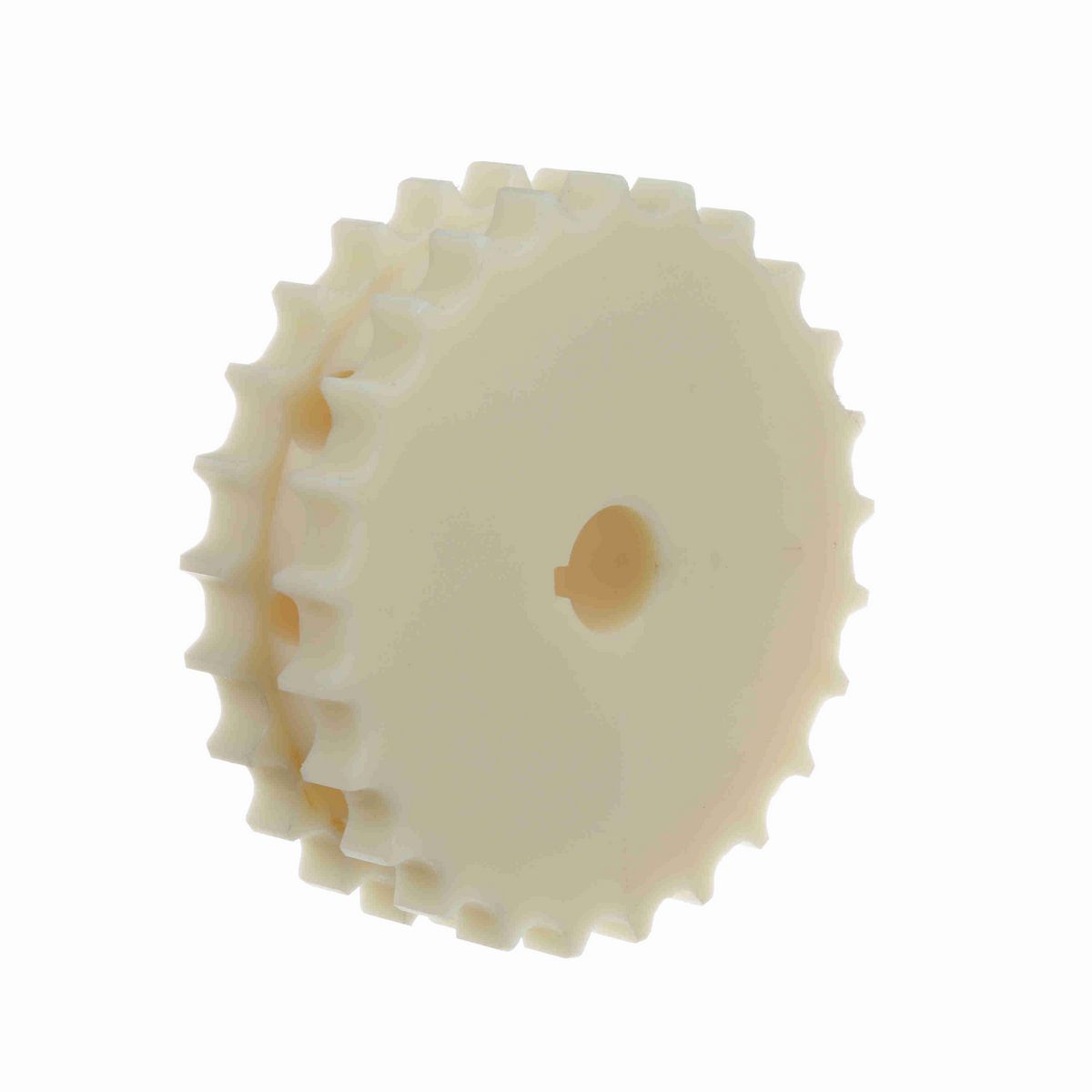 System Plast 820 Series Split Machined Sprocket with 25 Teeth, a 1in Round Shaft-Ready Bore and Setscrew - 820-25R1-DMS-SS