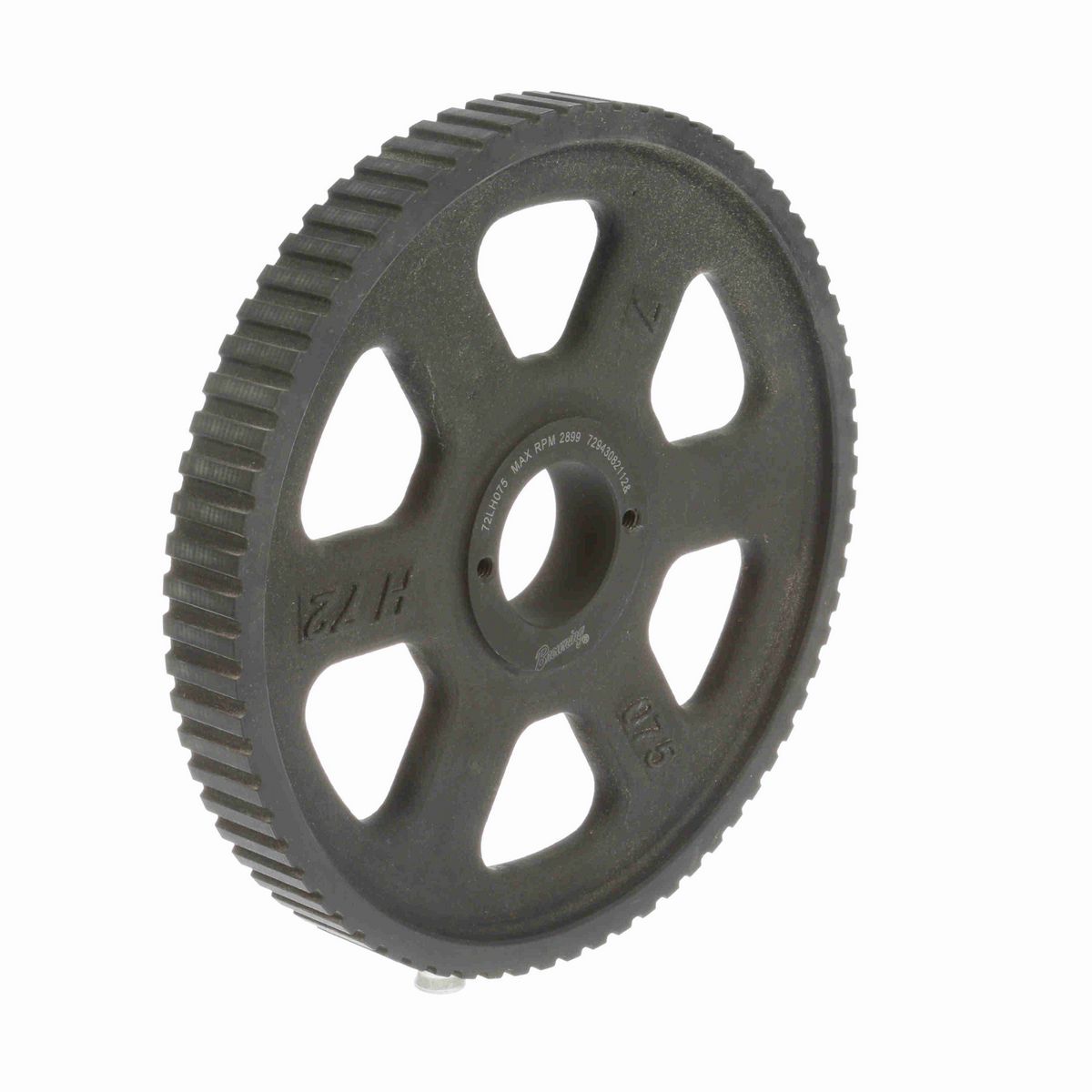 Browning Steel Bushed Bore Gearbelt Pulley - 72LH075
