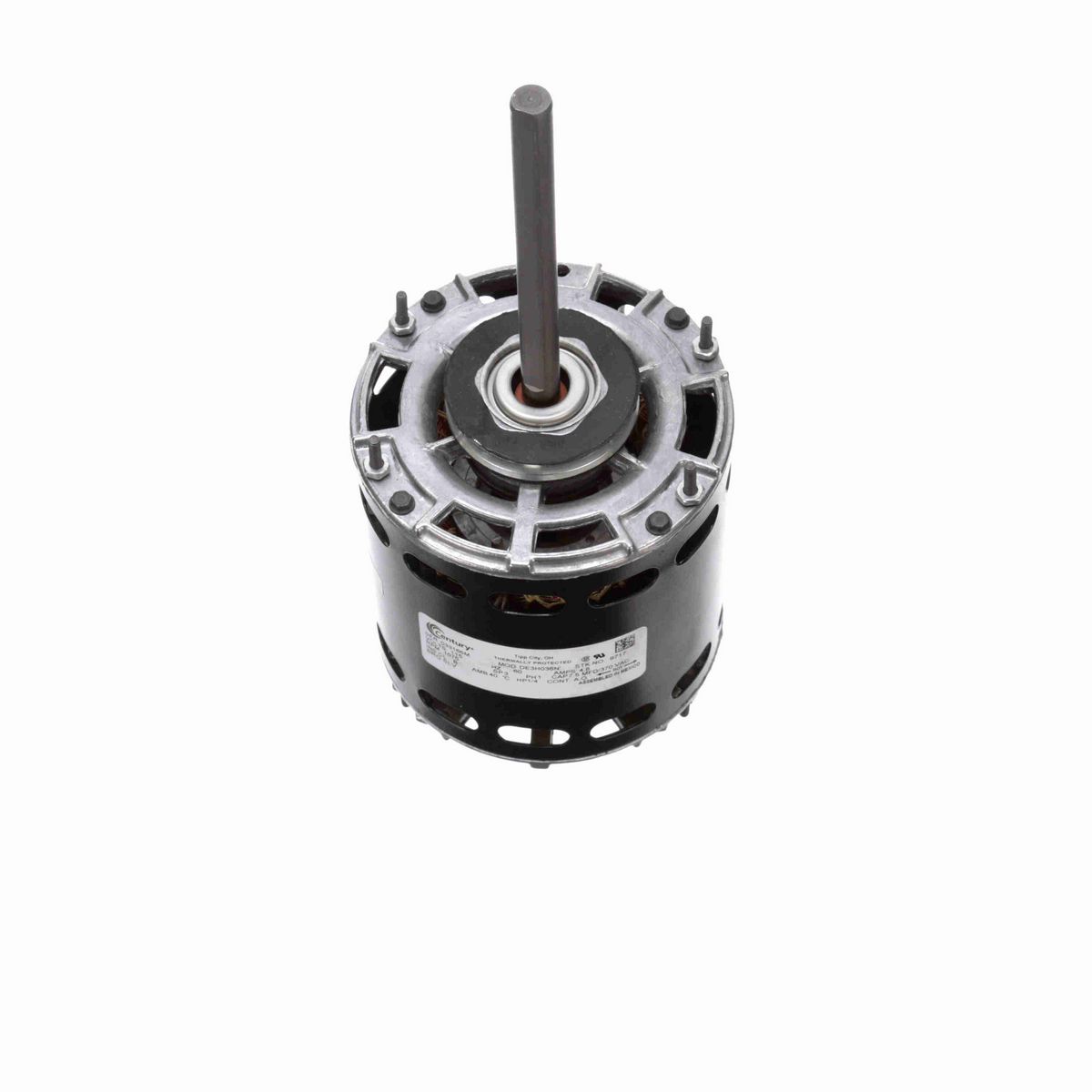 Century Fan and Blower Motor, 1/4 HP, 1 Ph, 60 Hz, 115 V, 1075 RPM, 3 Speed, 42 Frame, OAO - 9717