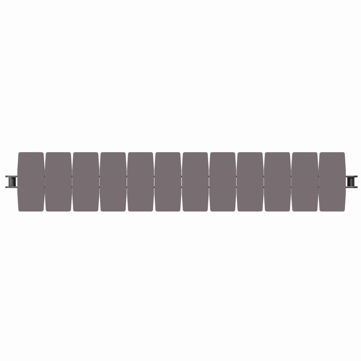 Rexnord 1873TAB Side-flexing Solid Top, Material: Brown High Performance, Width: 3.25in, Pitch: 1.5in - 81426341