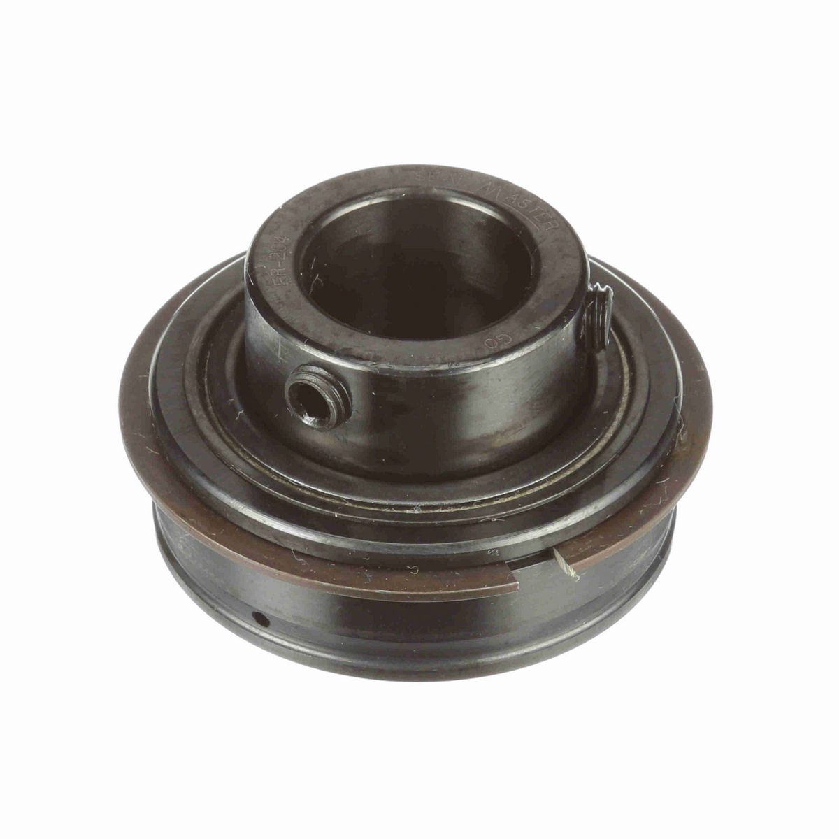 Sealmaster Mounted Insert Only Ball Bearing - 52100 Bearing Steel, Black Oxided - Setscrew Lock - ER-204