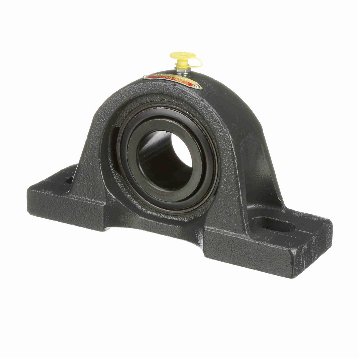 Sealmaster Mounted Cast Iron Two Bolt Pillow Block Ball Bearing - 52100 Bearing Steel, Black Oxided - Setscrew Lock - MP-27