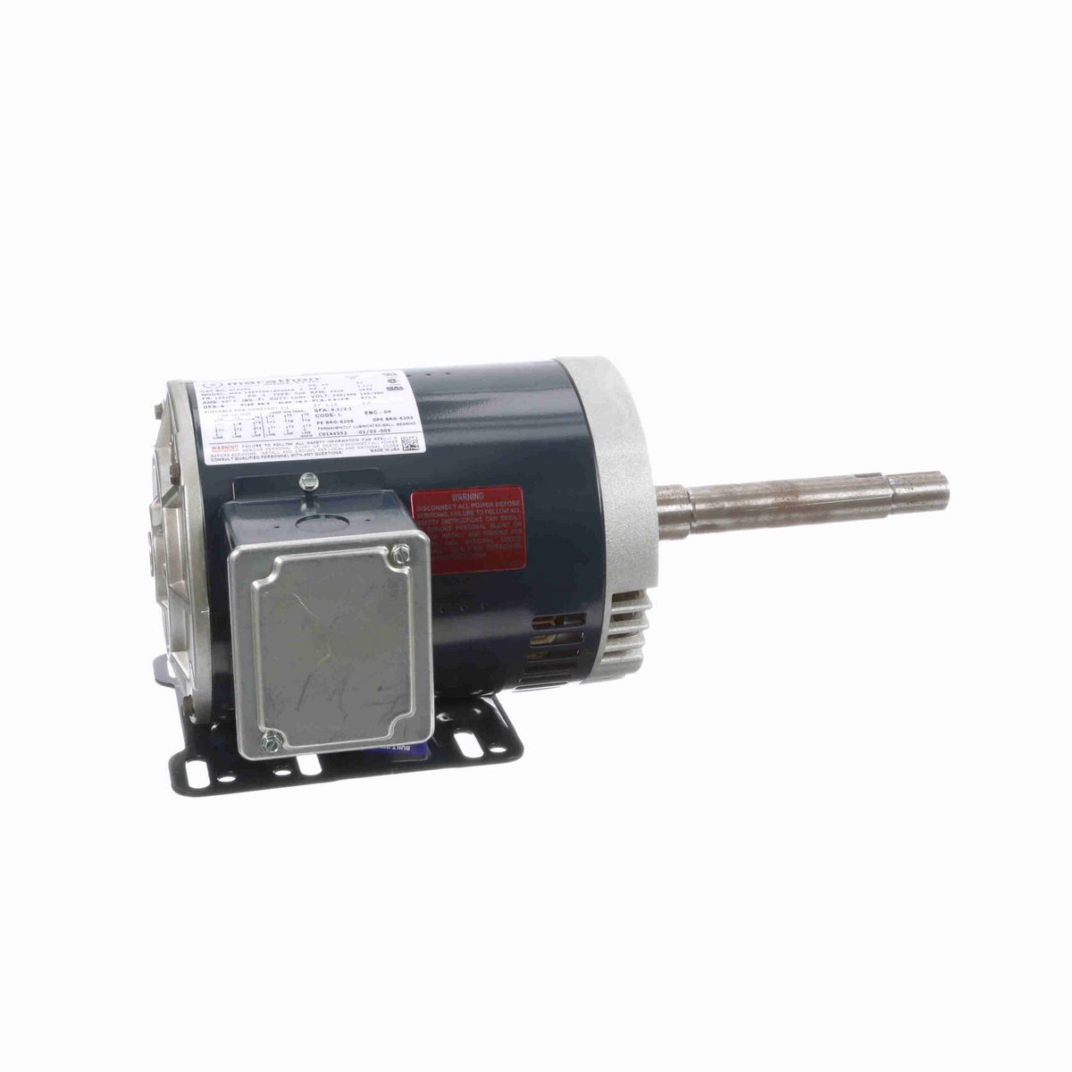 LEESON Close-Coupled Pump Motor, 2 & 1.50 HP, 3 Ph, 60 & 50 Hz, 230/460 & 190/380 V, 3600 & 3000 RPM, 145JP Frame, DP - GT2406
