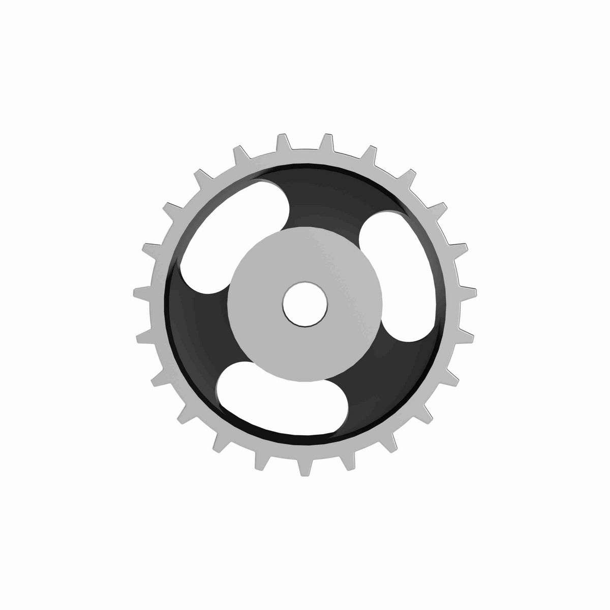 Rexnord 881 Series Solid One Piece Cast Iron Sprocket with 23 Teeth and a 3/4in Round Rough Stock Bore (RSB) - 401-287-2