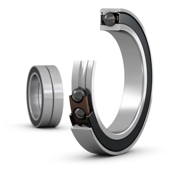 Согласованный комплект двух прецизионных высокоскоростных однорядных радиально-упорных шарикоподшипников типа E с уплотнениями SKF S71906 ACE/HCP4ADT