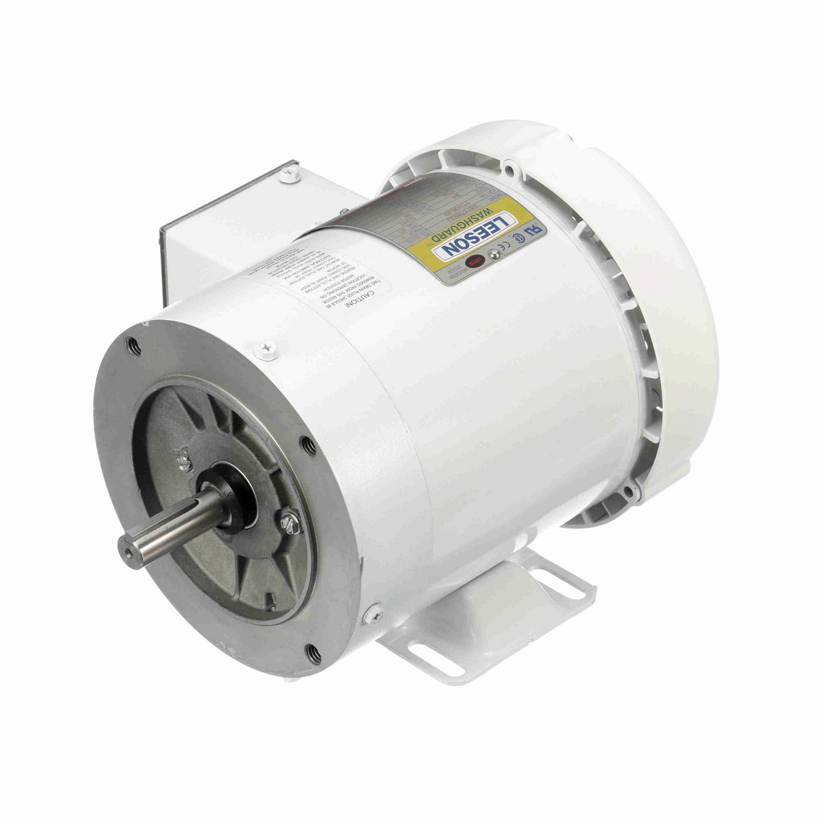 LEESON White Duck™ General Purpose Motor, 0.75 HP, 3 Ph, 60 Hz, 230/460 V, 1800 RPM, 56C Frame, TEFC - 112430.00
