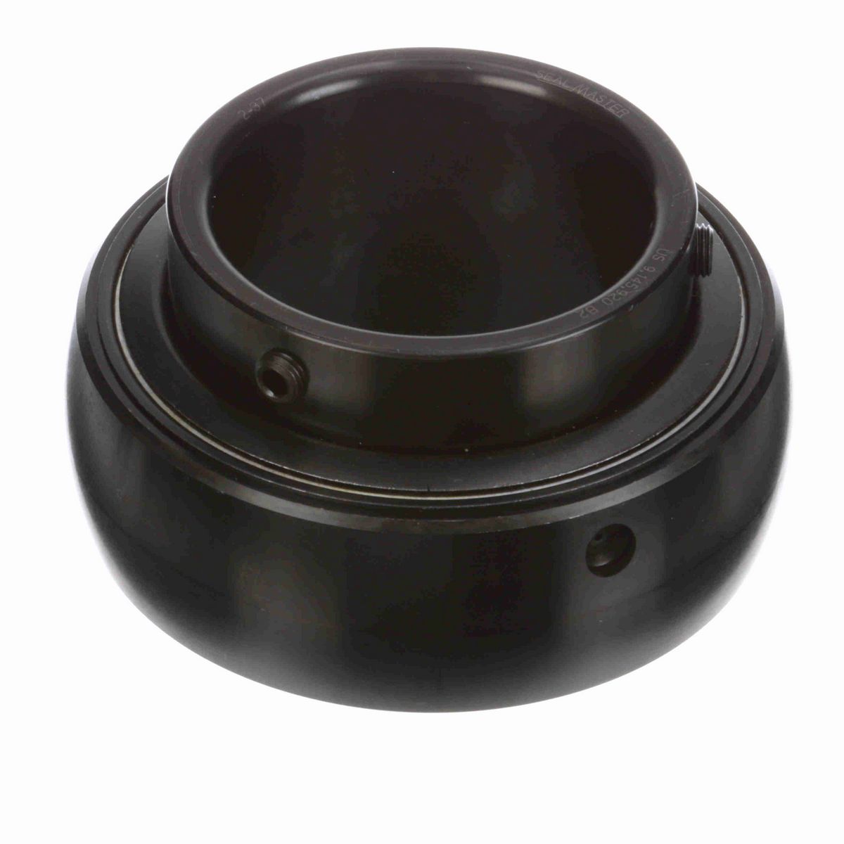 Sealmaster Mounted Insert Only Ball Bearing - 52100 Bearing Steel, Black Oxided - Setscrew Lock - 2-37