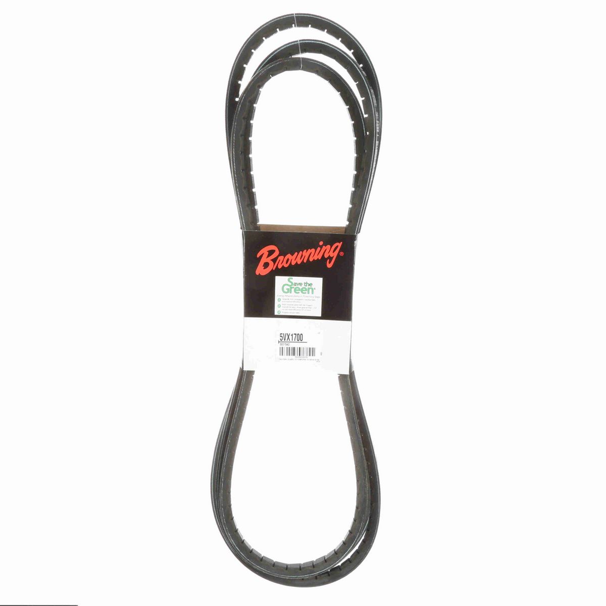 Browning EPDM Notched Belt 98% Efficient - 5VX1700