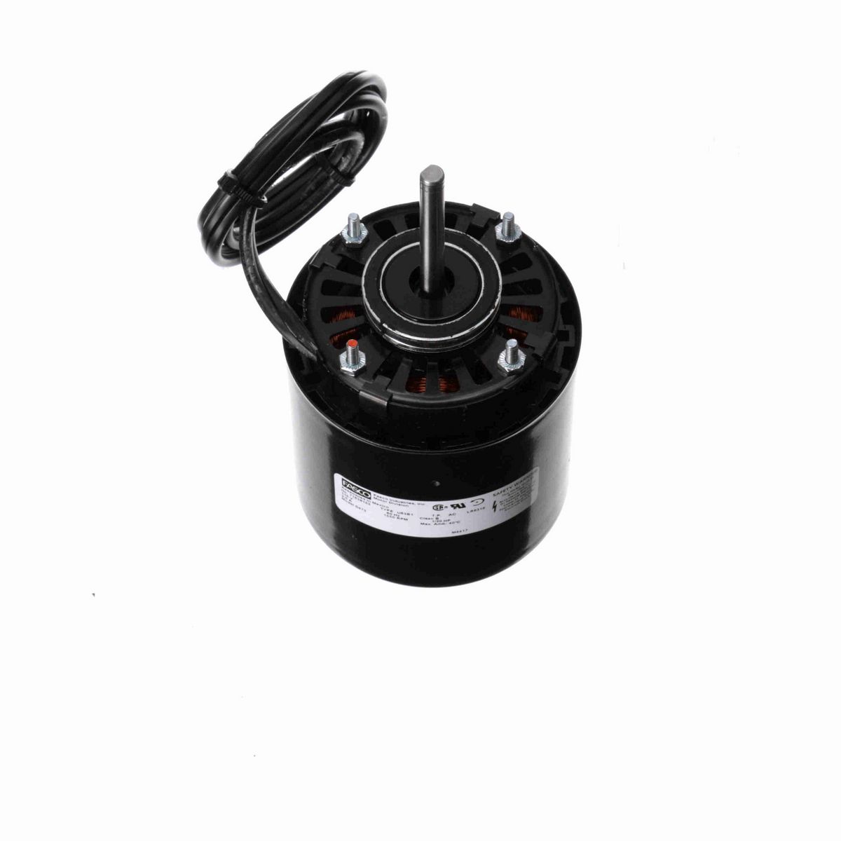 FASCO Refrigeration Motor, 1/20 HP, 1 Ph, 60 Hz, 115 V, 1550 RPM, 1 Speed, 3.3" Diameter, OAO - D473