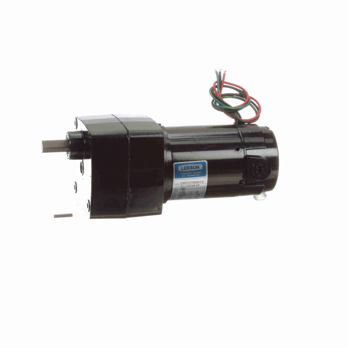 LEESON Parallel Shaft Gearmotor, 0.03 HP, 180 V, 4 RPM, 31 Frame, TENV - M1125046.00