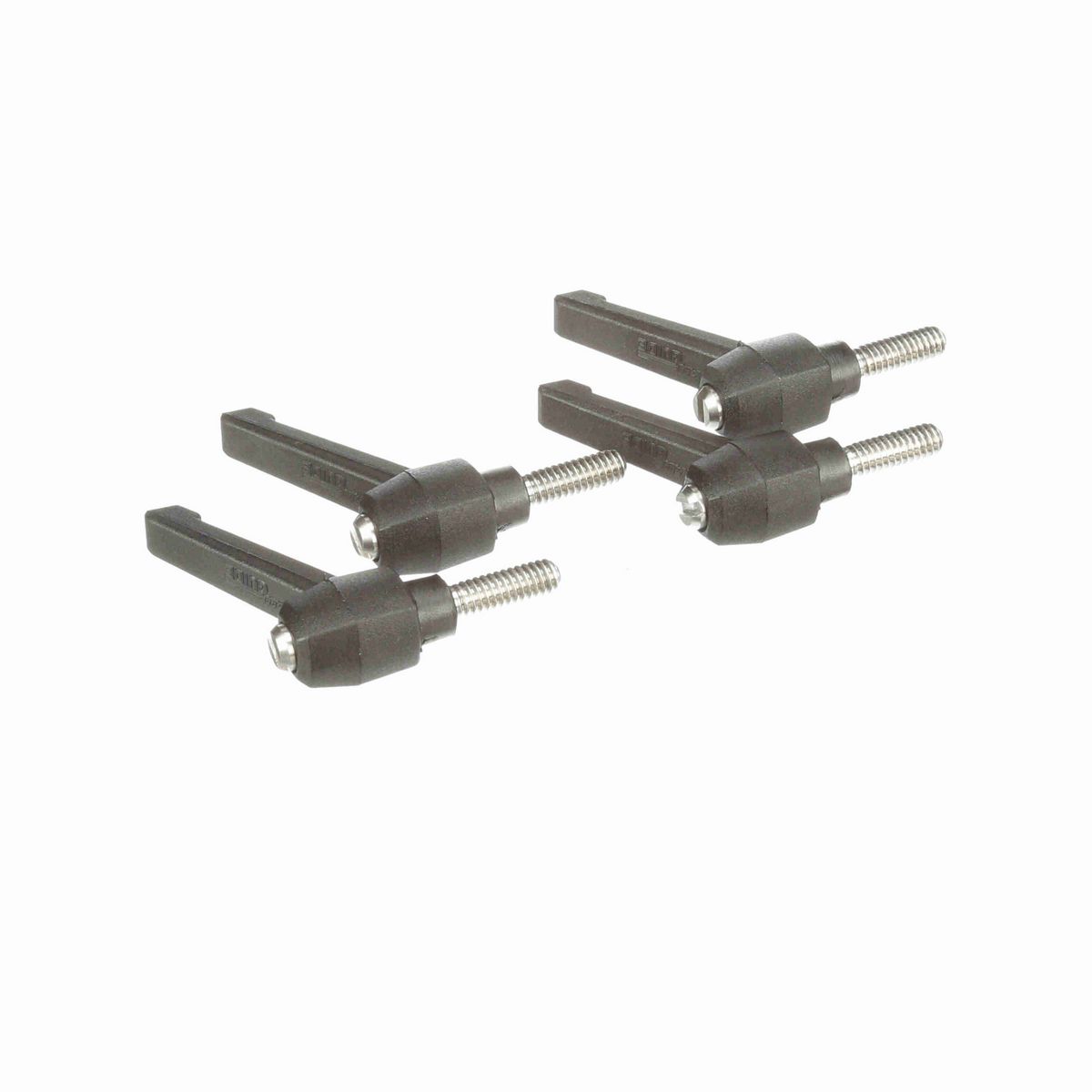 System Plast Ratchet Handle (Male); Thread: 1/4-20, Handle Length: 1.63-in Stud Length: 0.79-in, Color: Black - RH-10-BK-MS1420-20