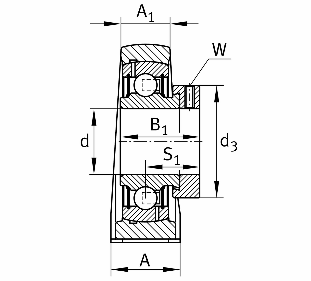 Узел стационарного корпуса PASE25-TV-FA125.5 (PASE 25 TN FA125.5)