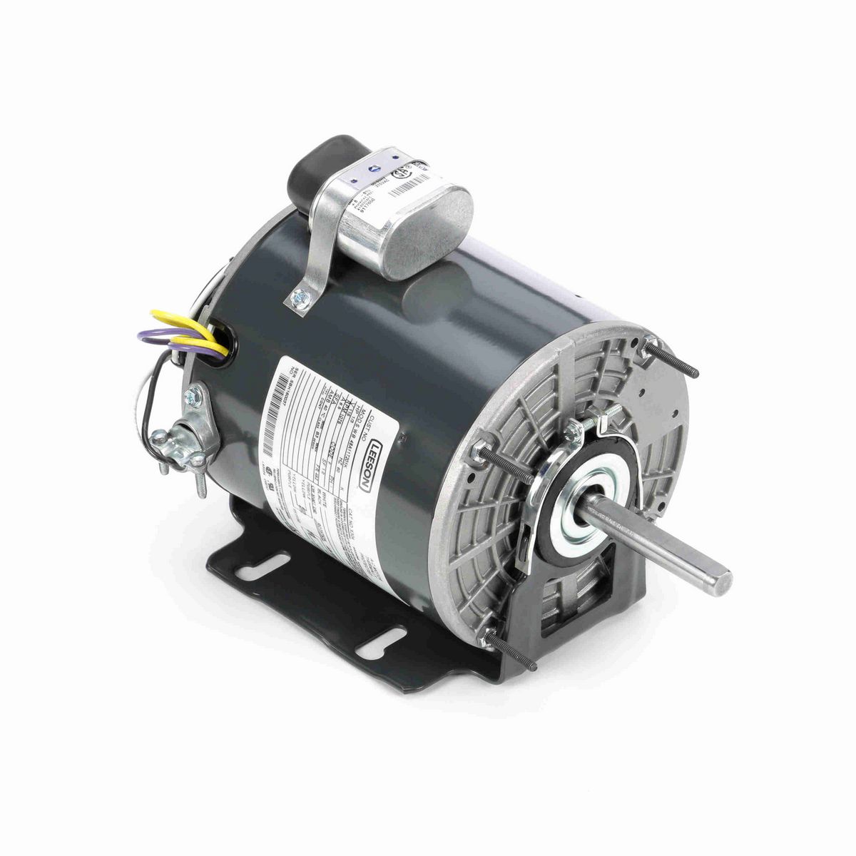 LEESON Fan and Blower Motor, 0.33 HP, 1 Ph, 60 Hz, 115 V, 1200 RPM, 48Y Frame, TEAO - X304