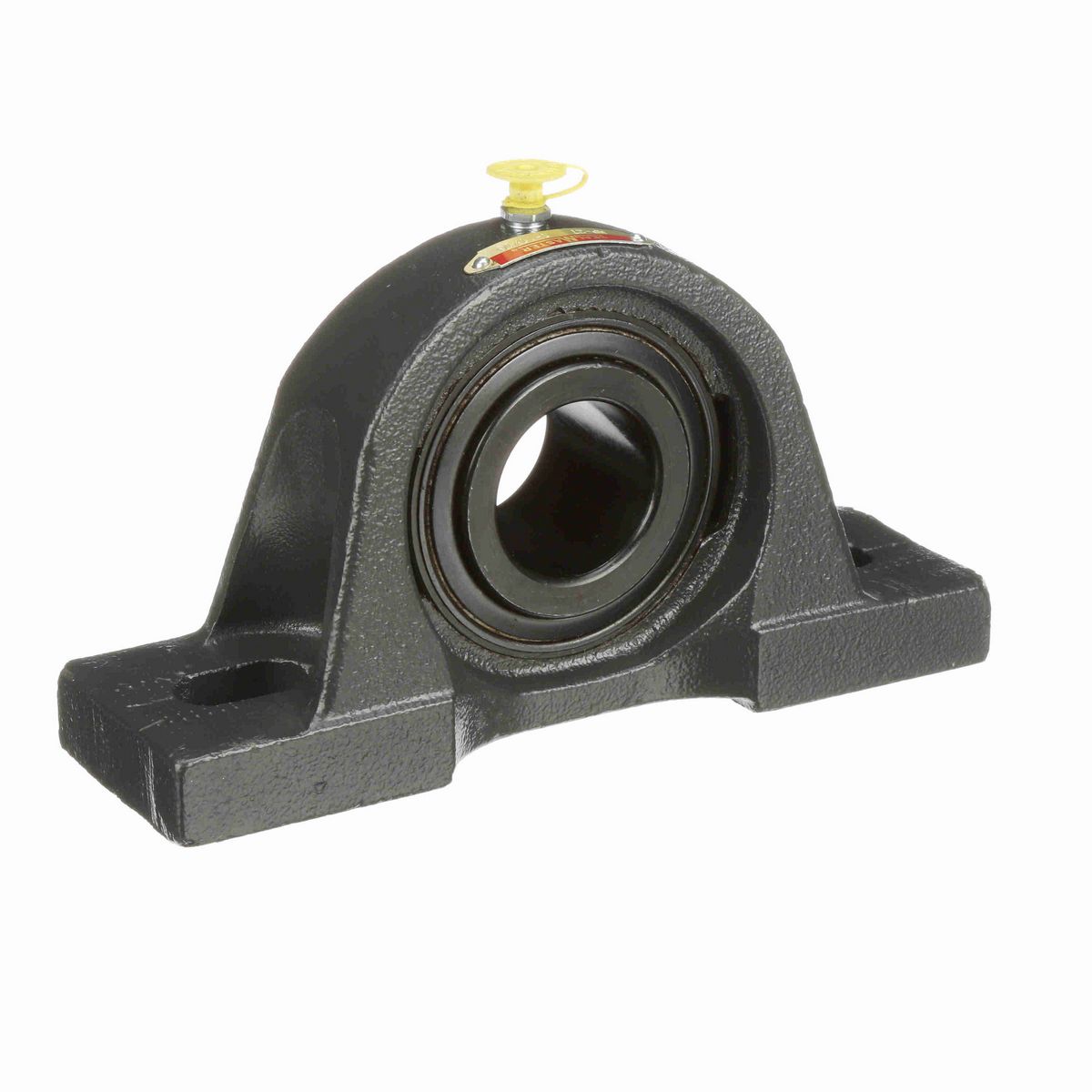 Sealmaster Mounted Cast Iron Two Bolt Pillow Block Ball Bearing - 52100 Bearing Steel, Black Oxided - Setscrew Lock - MP-27