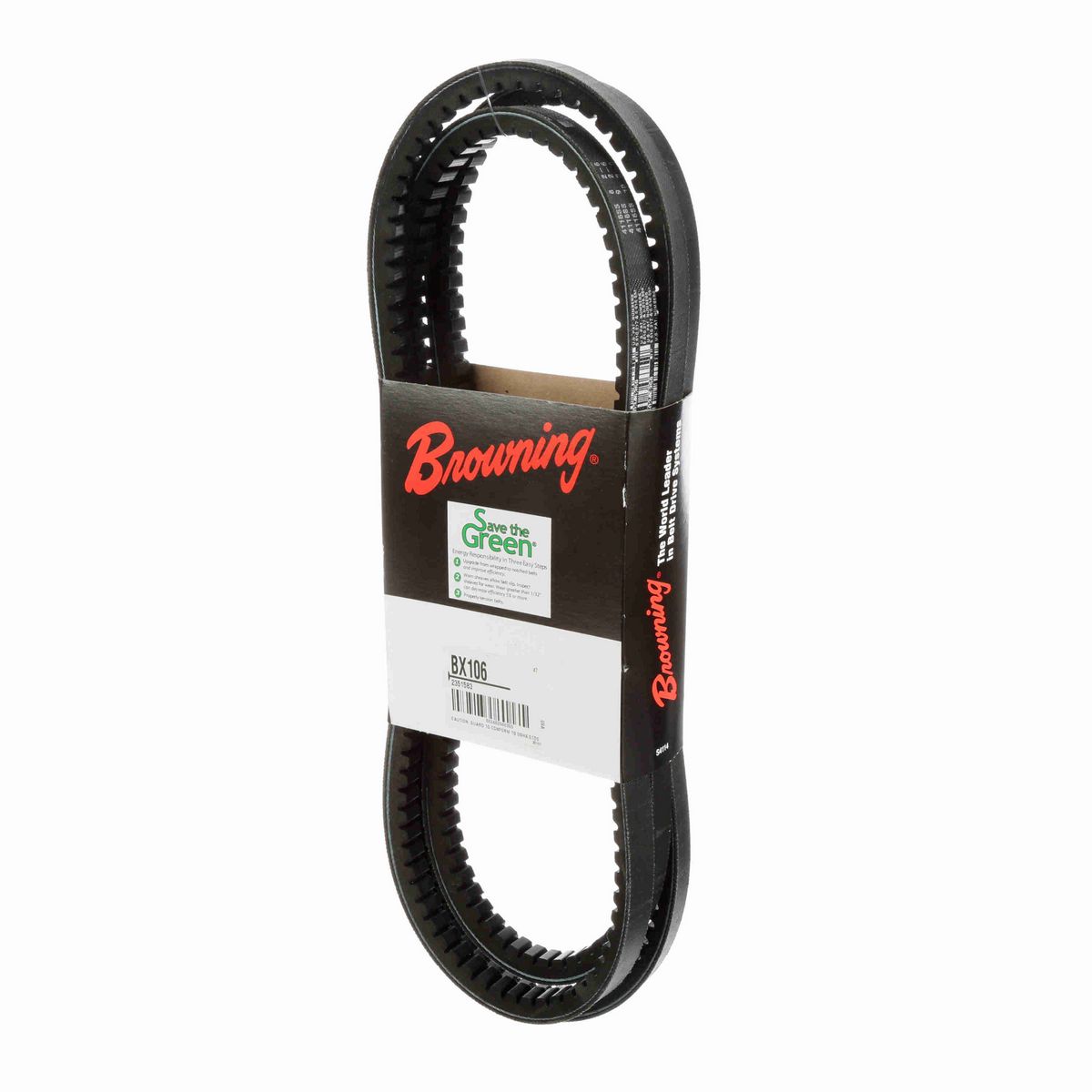 Browning EPDM Notched Belt 98% Efficient - BX106