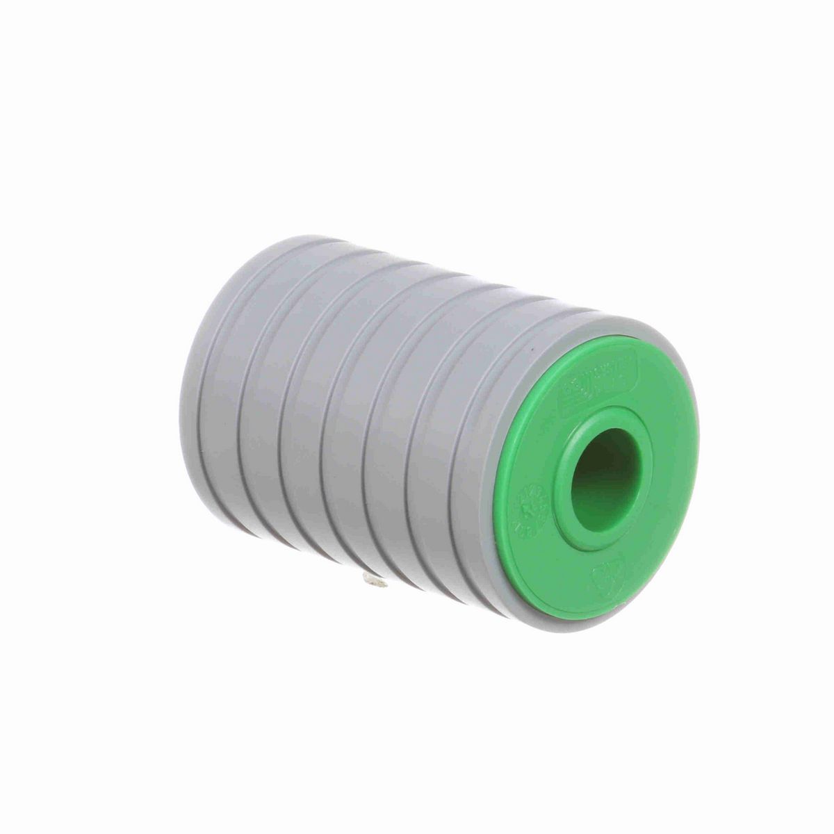 System Plast Return Roller with Rubber; OD: 57-mm, Shaft Dia: 18-mm, Length: 82.5-mm, Color: Green - RR-57B18ML83-PEG