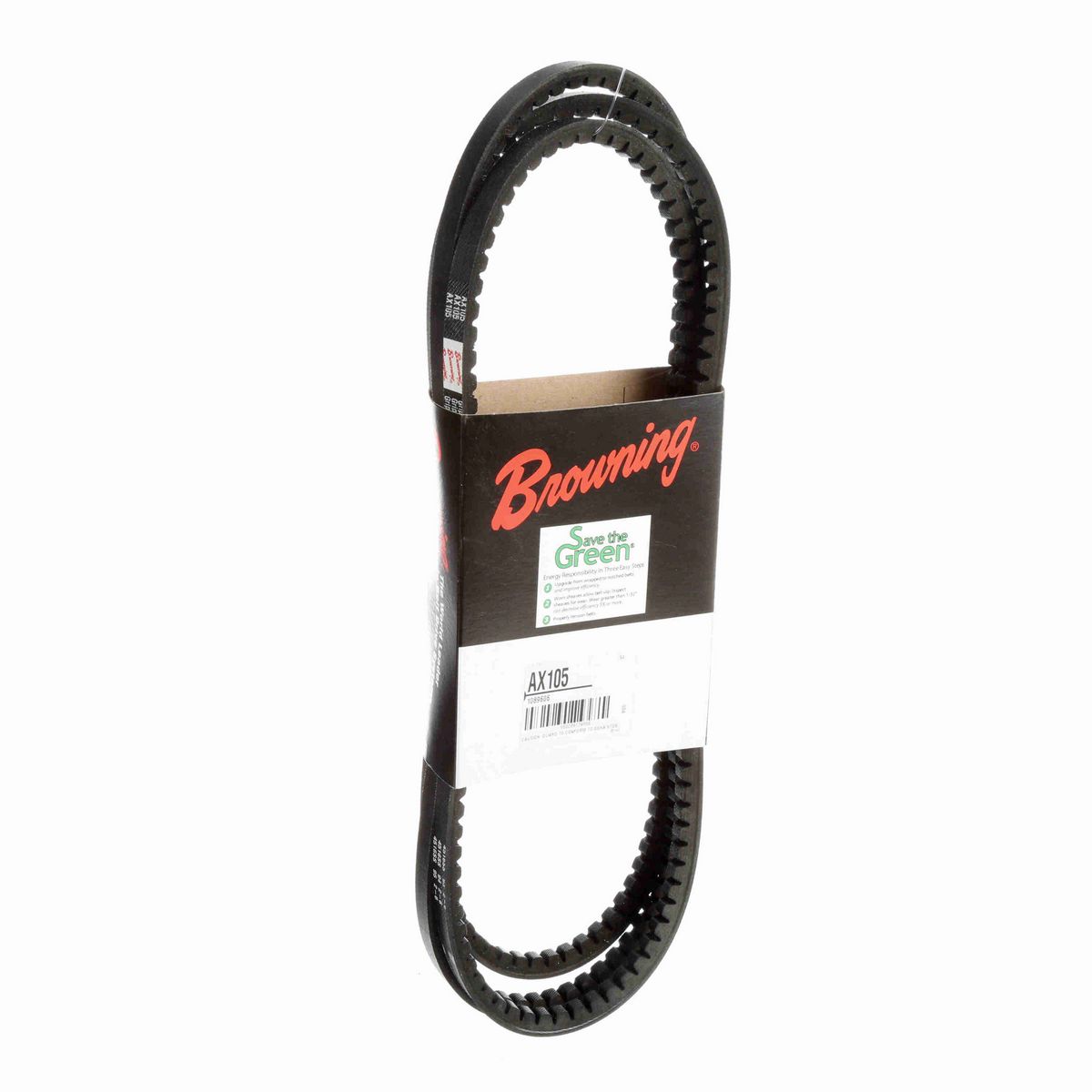 Browning EPDM Notched Belt 98% Efficient - AX105