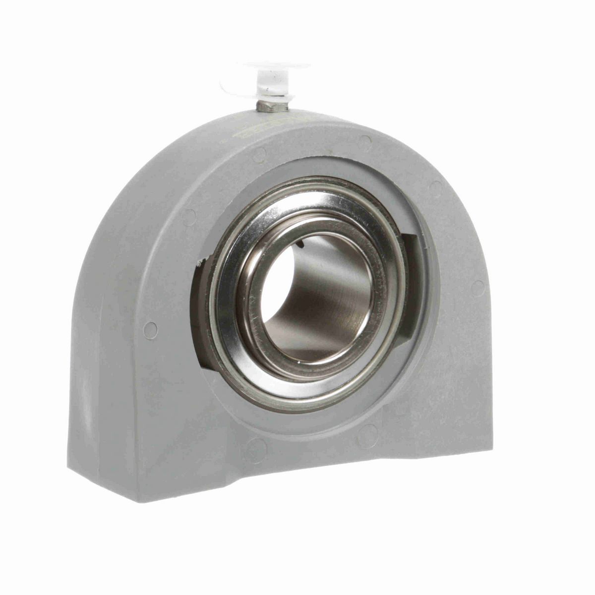 Sealmaster Mounted Composite Tapped Base Pillow Block Ball Bearing - 52100 Bearing Steel, Phosphorus Nickel Coated - Setscrew Lock - Corrosion Resistant - CRTBC-PN19