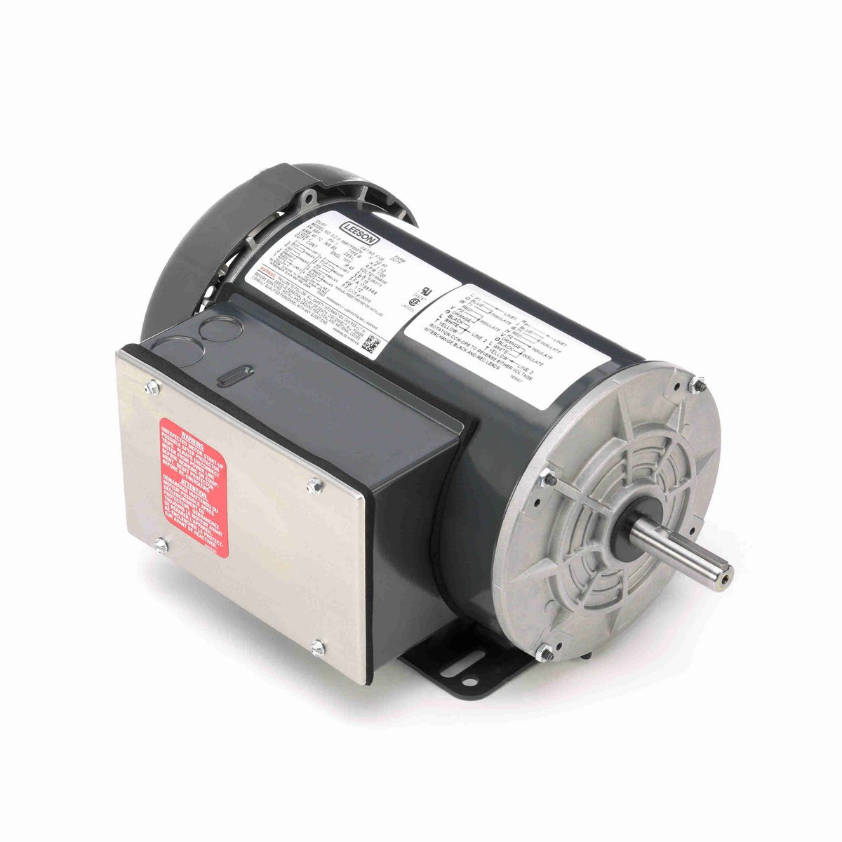 LEESON General Purpose Farm Duty Motor, 1.50 HP, 1 Ph, 60 Hz, 115/208-230 V, 1800 RPM, 56H Frame, TEFC - F105