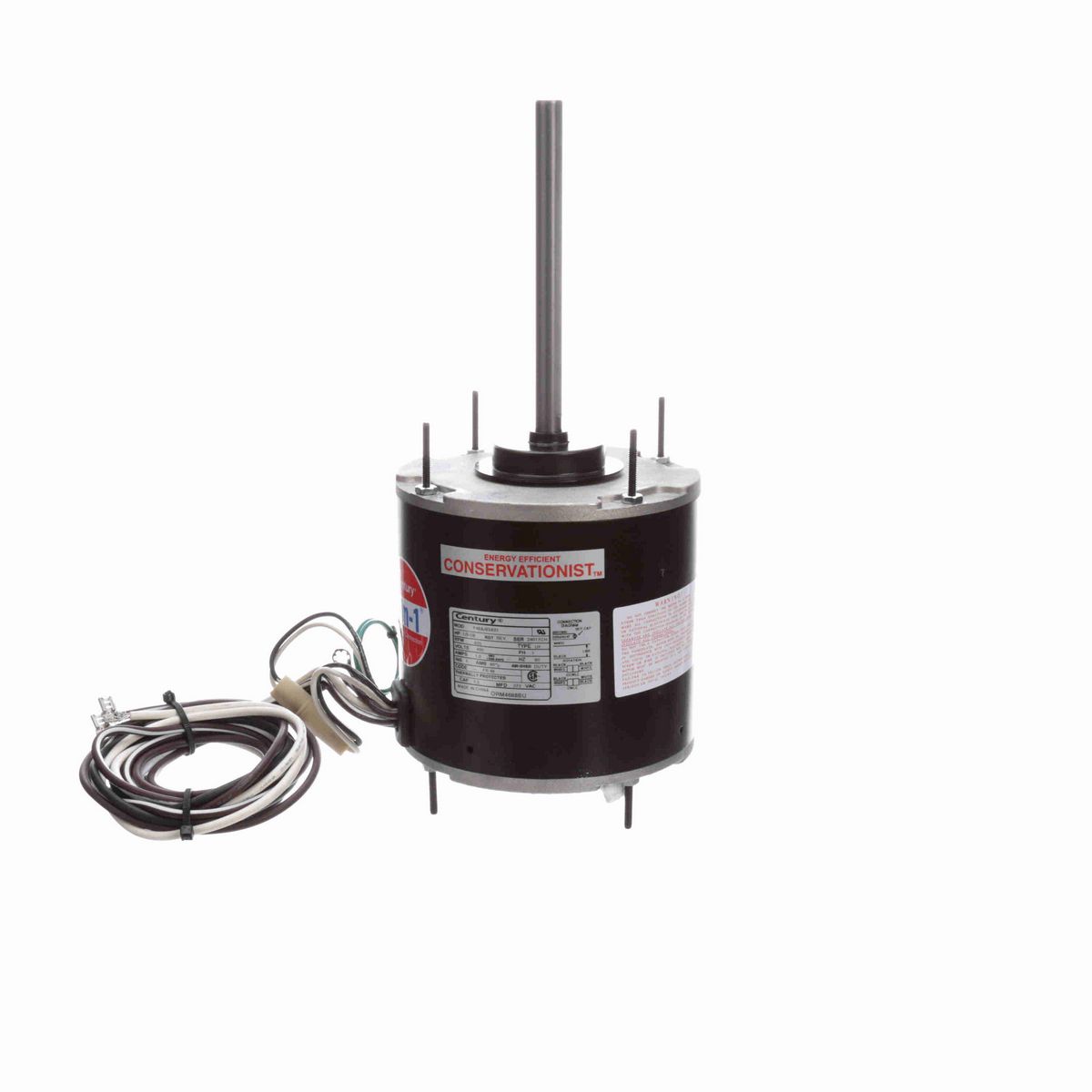 Century 4-in-1® Condenser Fan Motor, 1/3-1/8 HP, 1 Ph, 60 Hz, 460 V, 825 RPM, 1 Speed, 48 Frame, TEAO - ORM4688BU