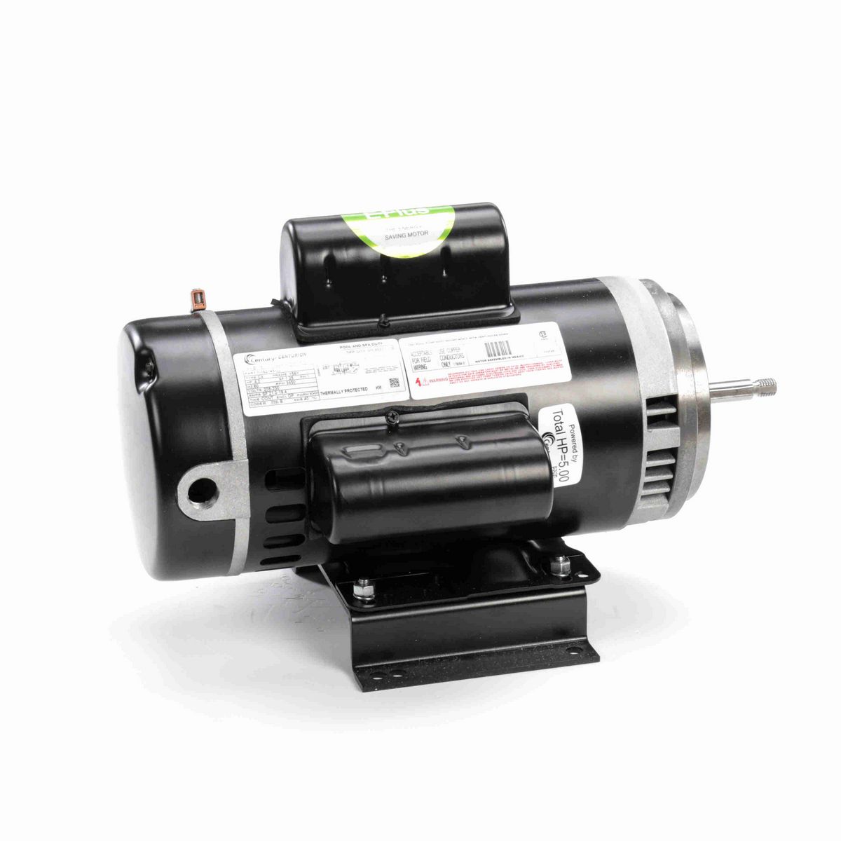 Century Pool Pump Motor, 4.0 HP, 1 Ph, 60 Hz, 208-230 V, 3600 RPM, Y56Y Frame, DP - B116